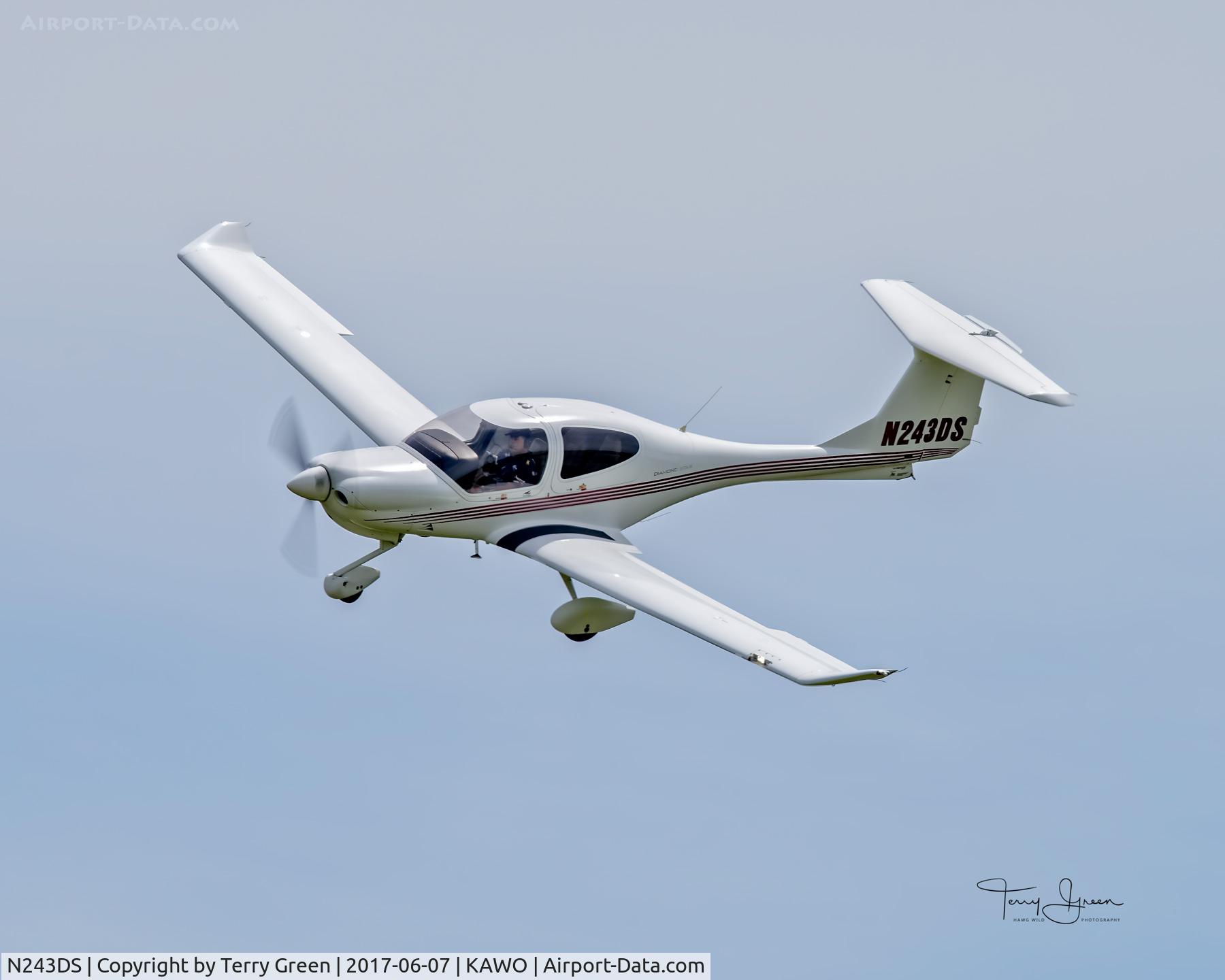 N243DS, Diamond DA-40 Diamond Star C/N 40.325, KAWO