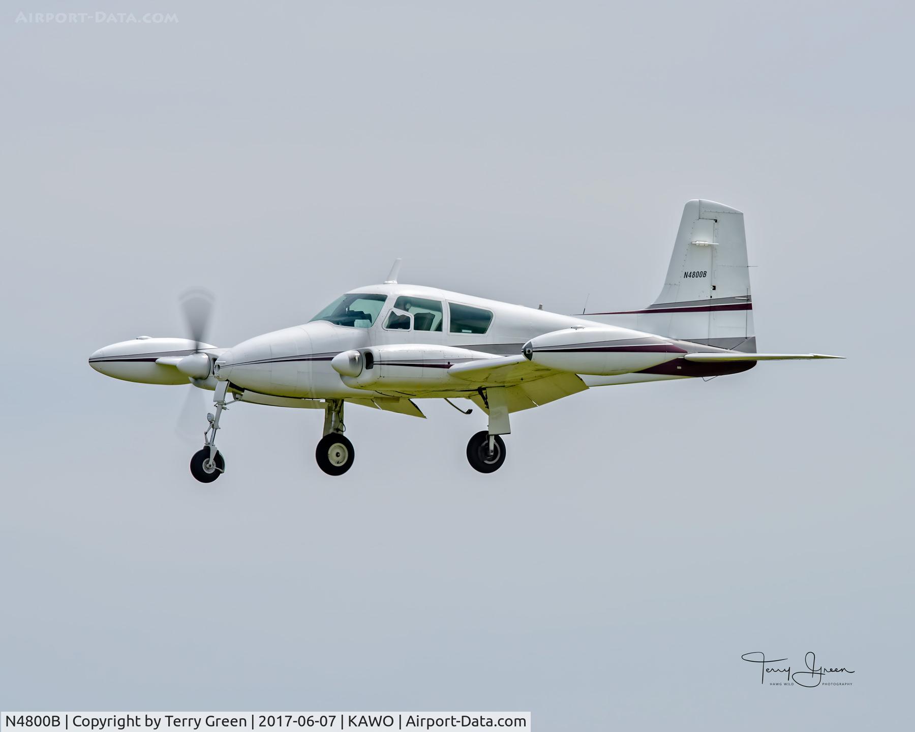 N4800B, 1955 Cessna 310 C/N 35100, KAWO