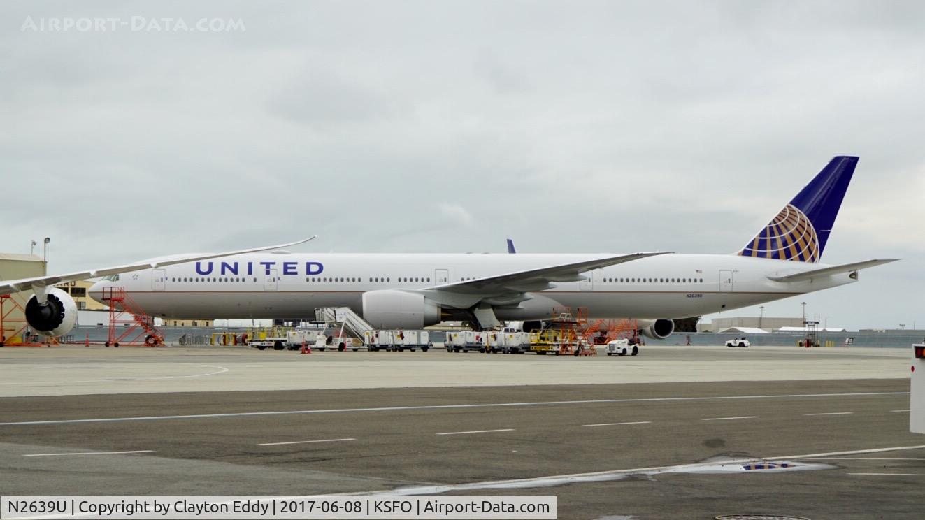 N2639U, 2017 Boeing 777-300/ER C/N 62650, New 777-300(ER) SFO 2017.