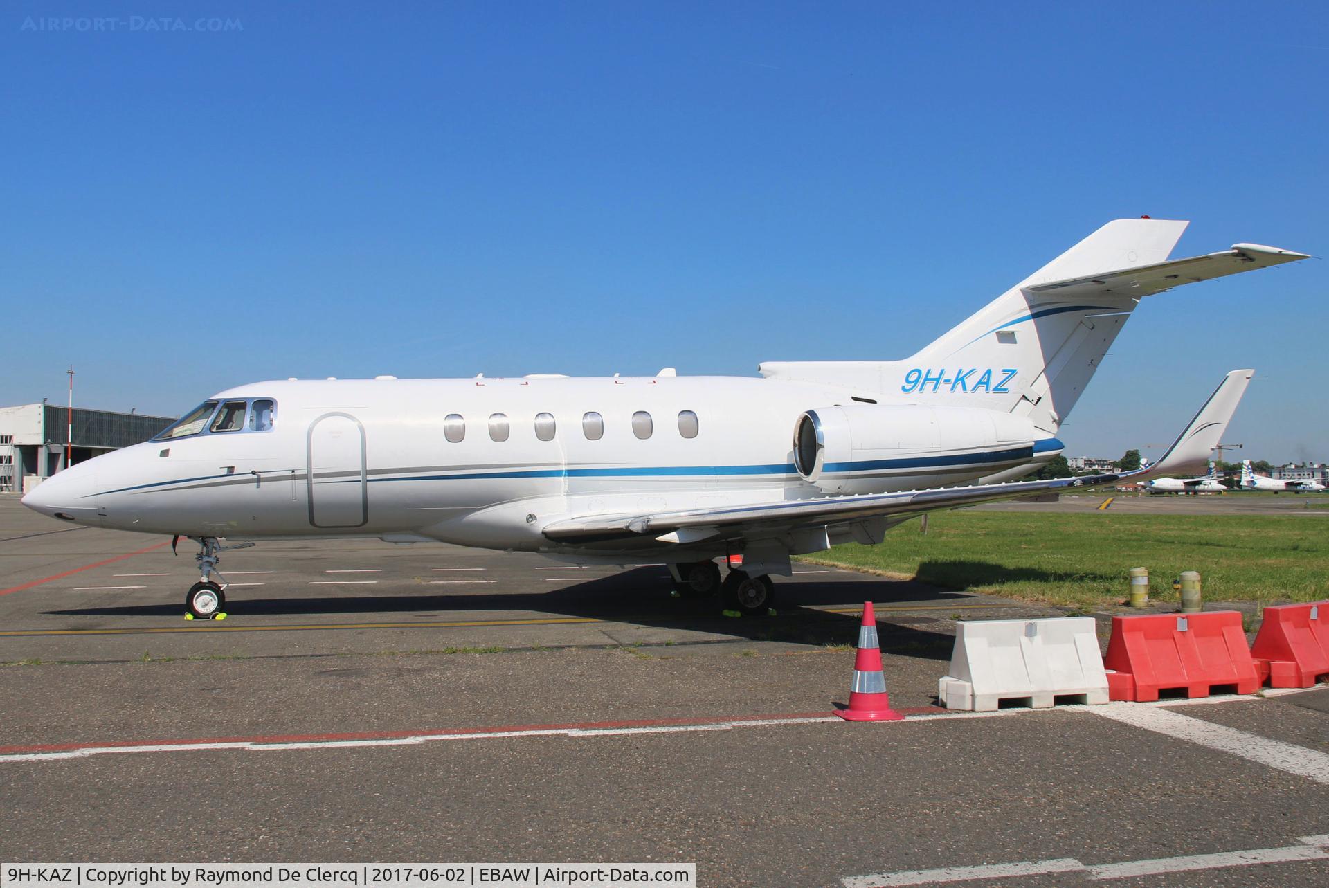 9H-KAZ, 2007 Hawker Beechcraft 900XP C/N HA-0034, At Antwerp Airport.