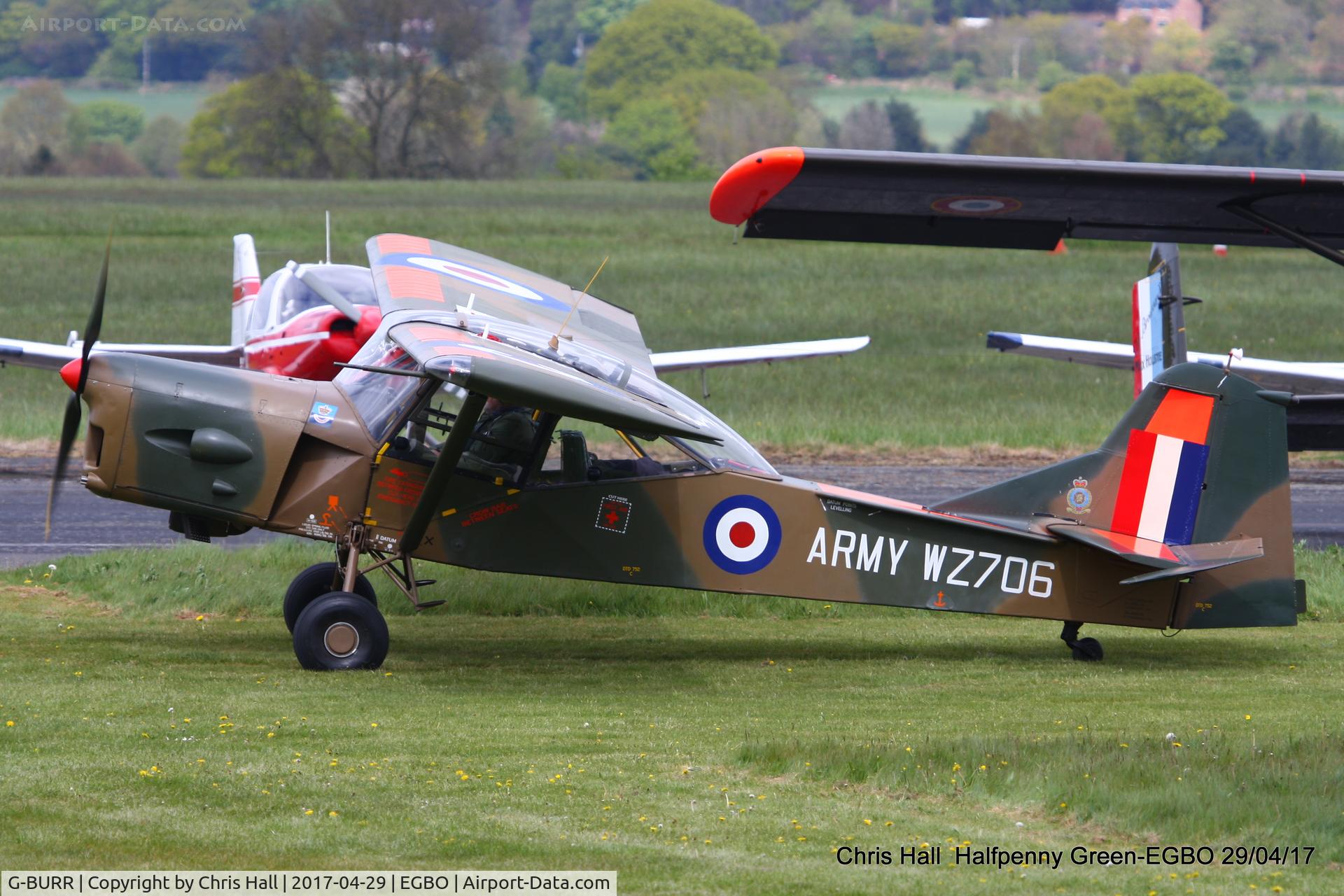 G-BURR, 1955 Auster AOP.9 C/N B5/10/32, at the Radial & Trainer fly-in