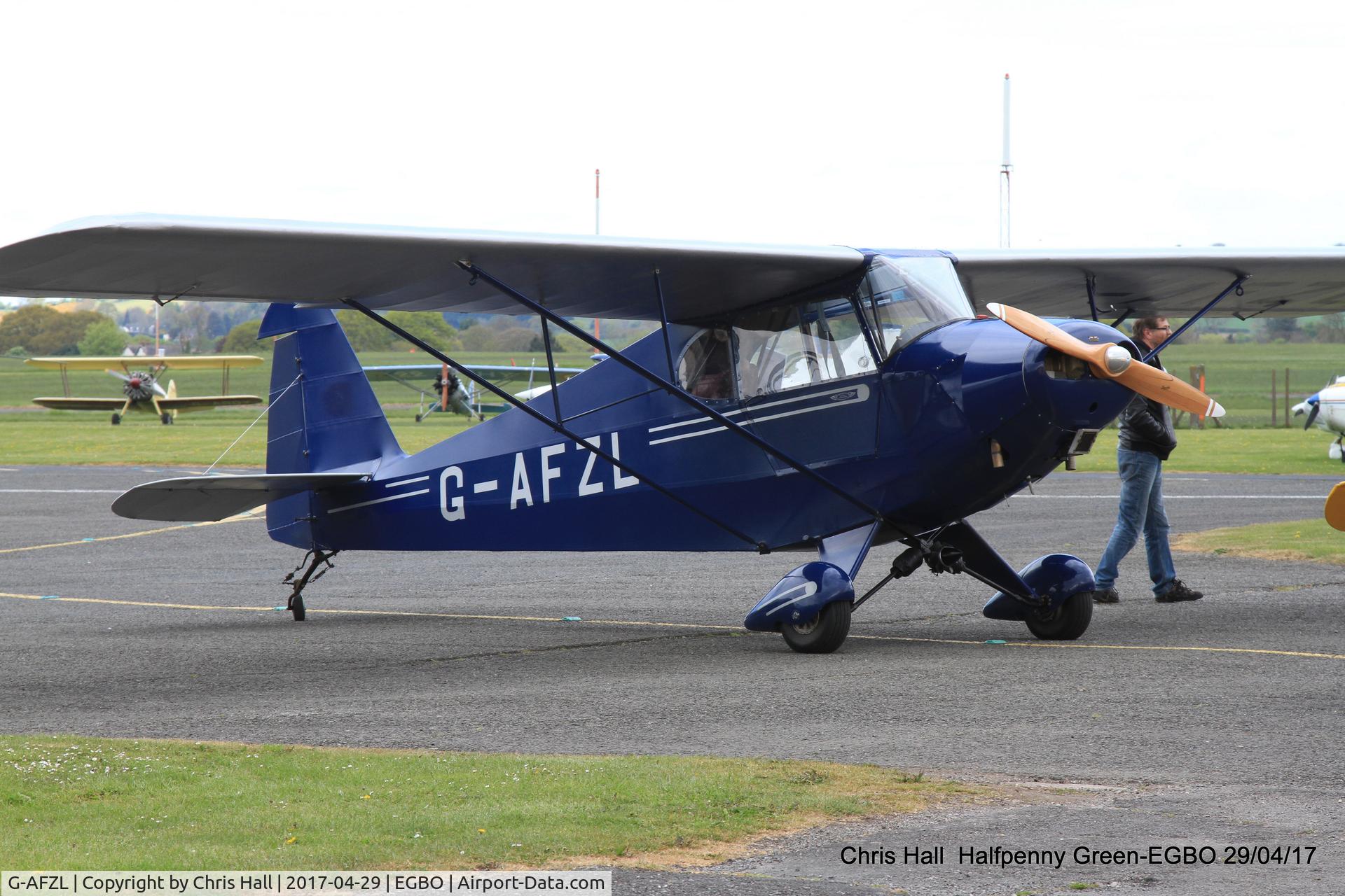 G-AFZL, 1939 Porterfield CP-50 Collegiate C/N 581, at the Radial & Trainer fly-in