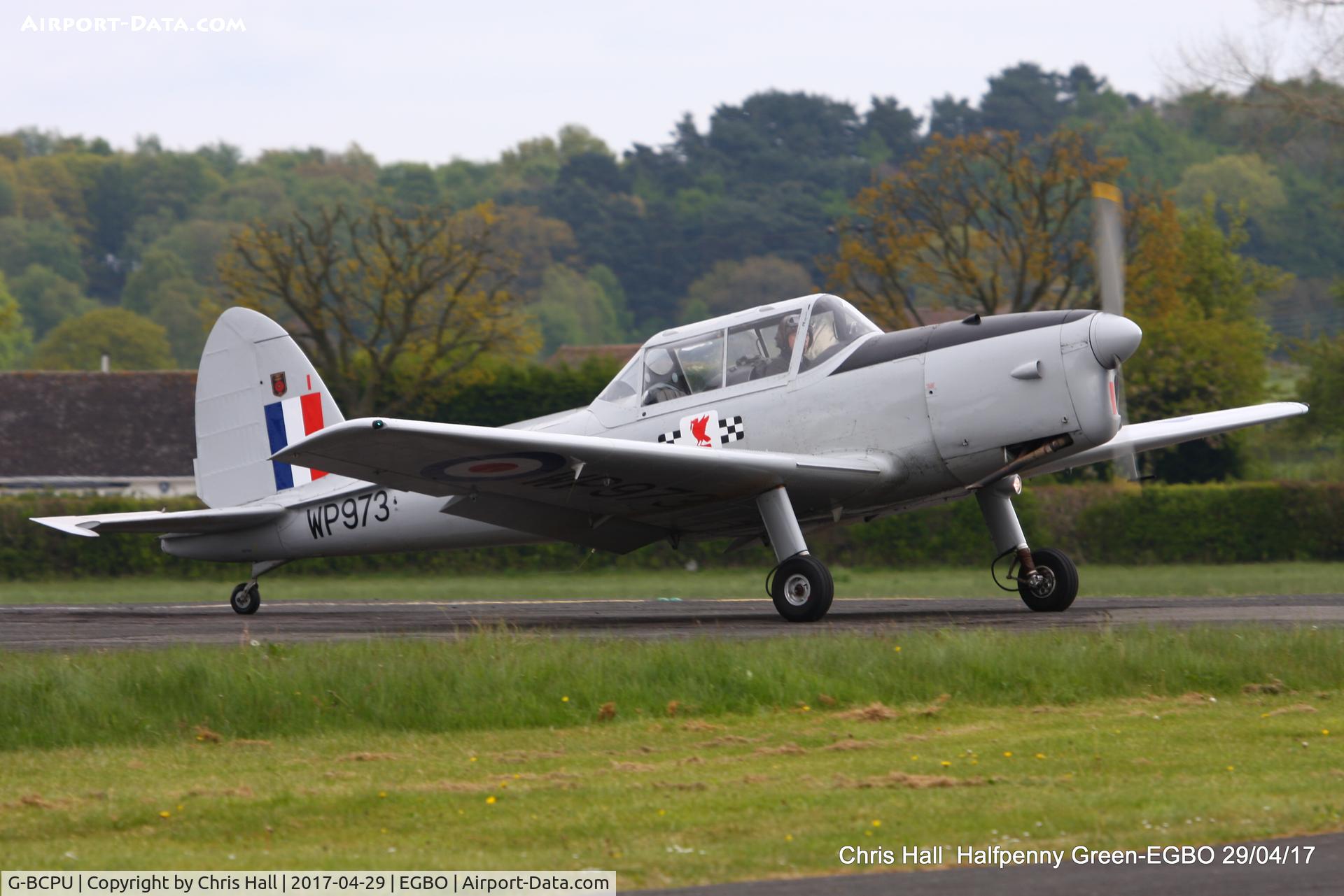 G-BCPU, 1953 De Havilland DHC-1 Chipmunk T.10 C/N C1/0839, at the Radial & Trainer fly-in