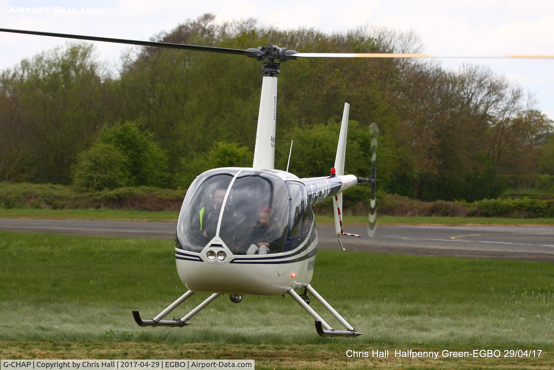 G-CHAP, 1997 Robinson R44 Astro C/N 0326, at the Radial & Trainer fly-in