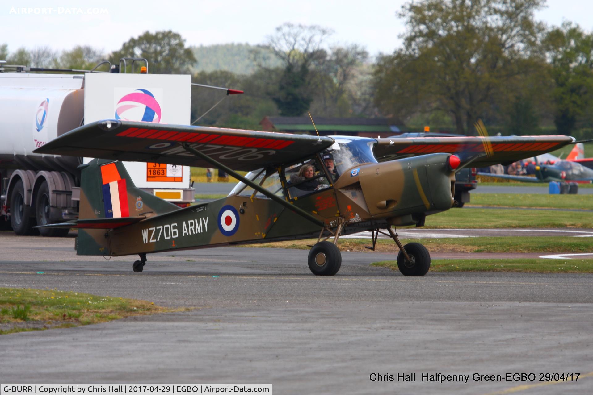 G-BURR, 1955 Auster AOP.9 C/N B5/10/32, at the Radial & Trainer fly-in