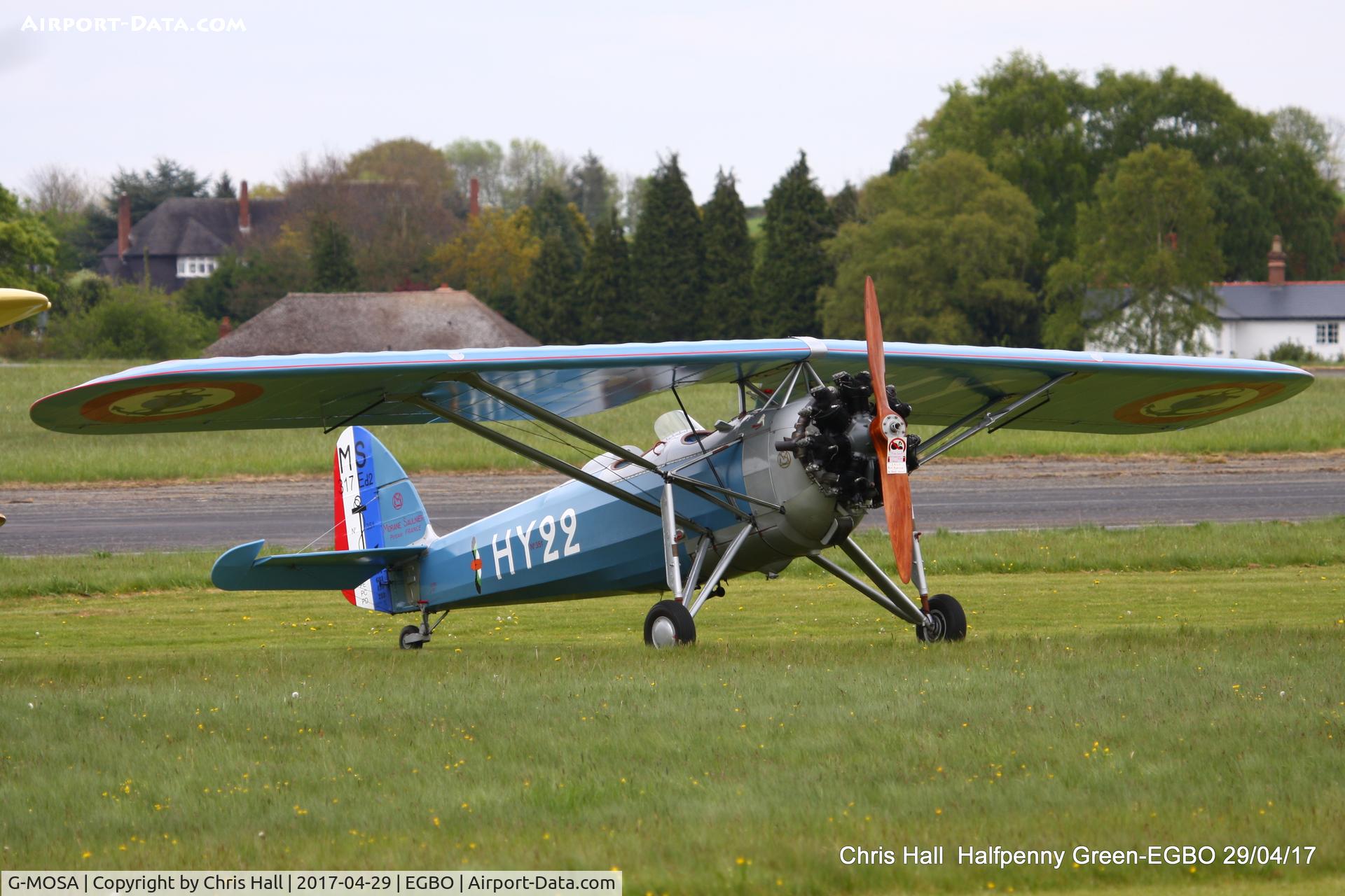 G-MOSA, 1952 Morane-Saulnier MS.317 C/N 351, at the Radial & Trainer fly-in