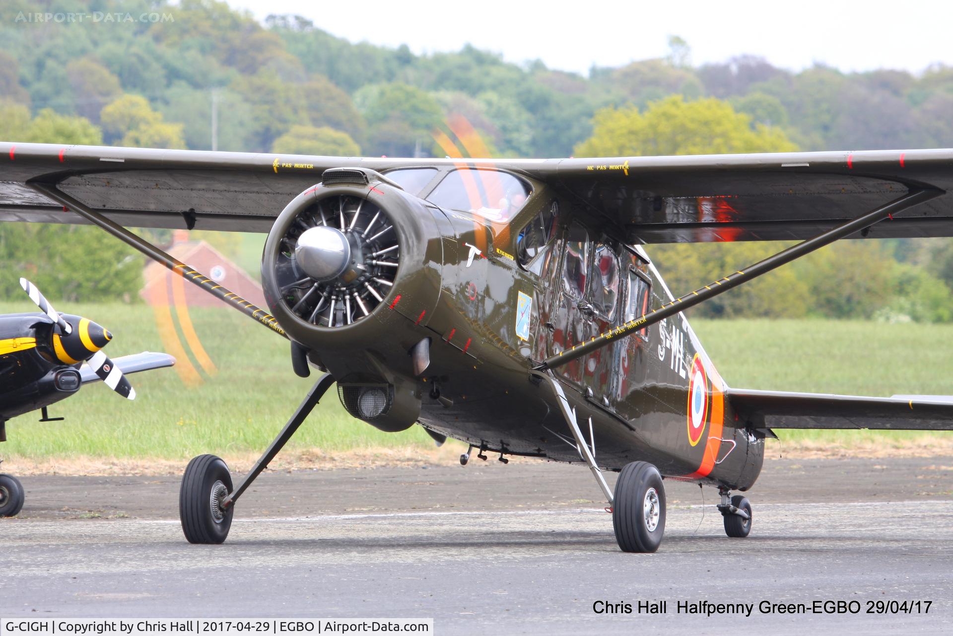 G-CIGH, 1960 Max Holste MH.1521M Broussard C/N 255, at the Radial & Trainer fly-in