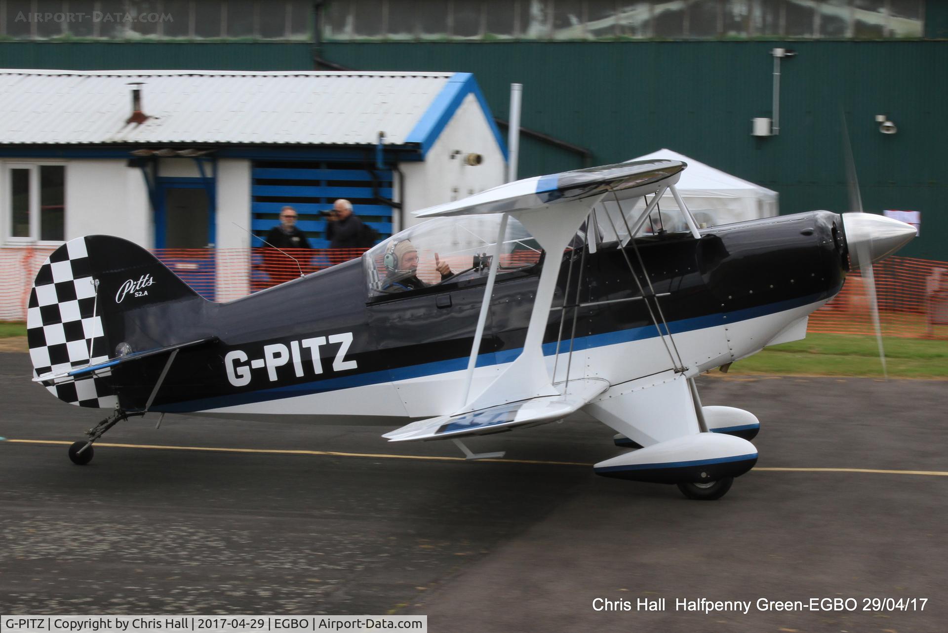 G-PITZ, 1983 Pitts S-2A Special C/N 100ER, at the Radial & Trainer fly-in