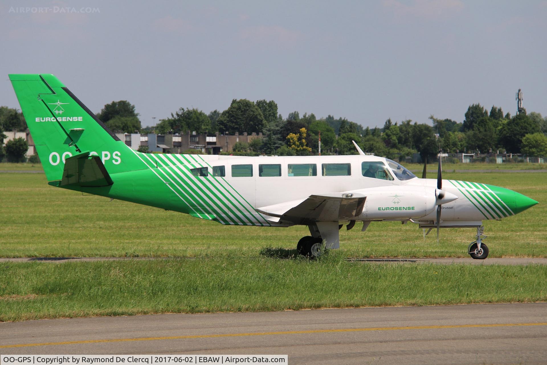 OO-GPS, 1980 Cessna 404 Titan Titan C/N 404-0609, At Antwerp Airport.