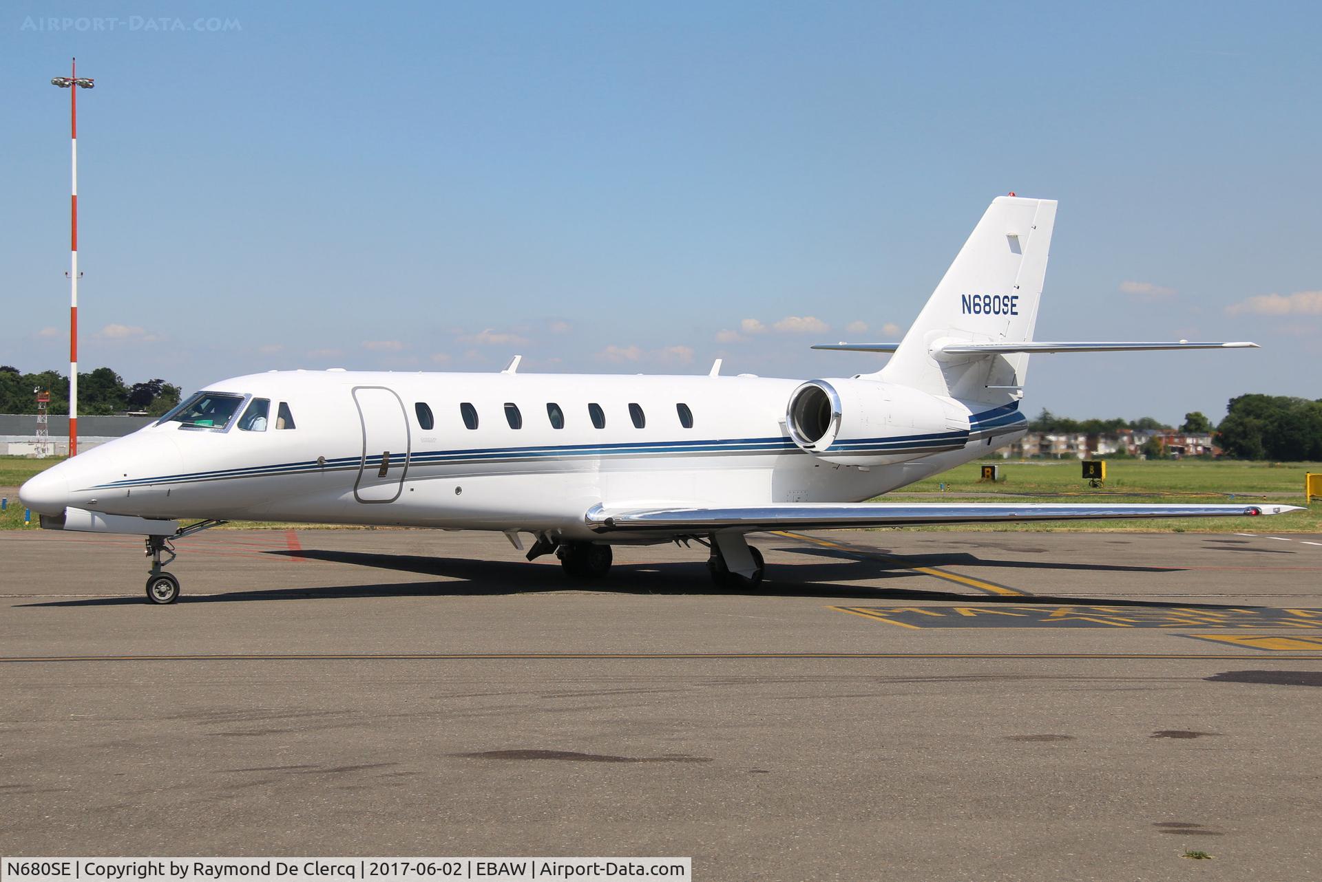 N680SE, 2006 Cessna 680 Citation Sovereign C/N 680-0078, At Antwerp Airport.