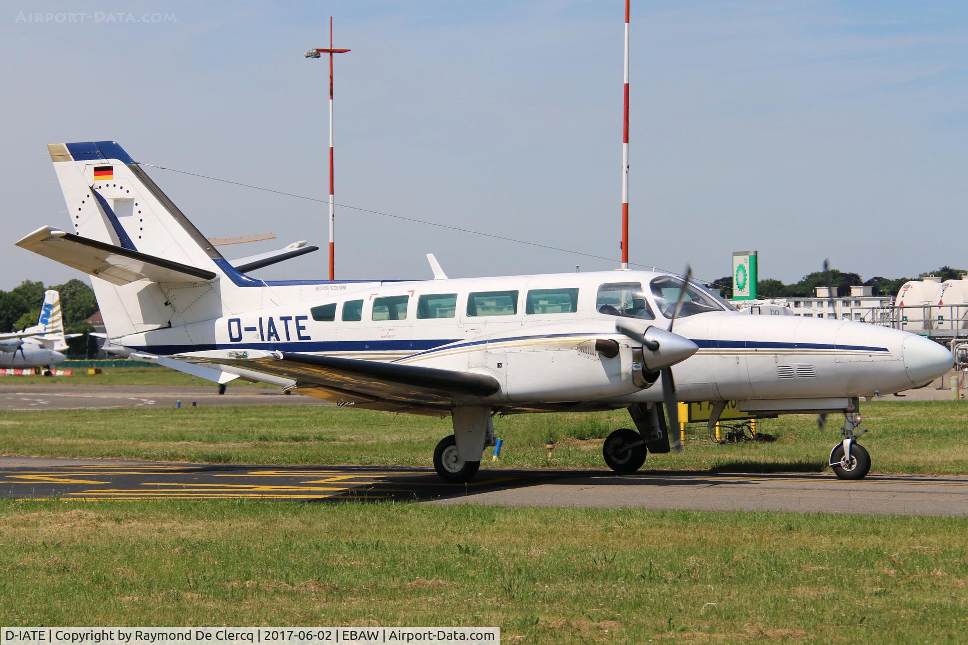 D-IATE, 1987 Reims F406 Caravan II C/N F406-0007, At Antwerp Airport.