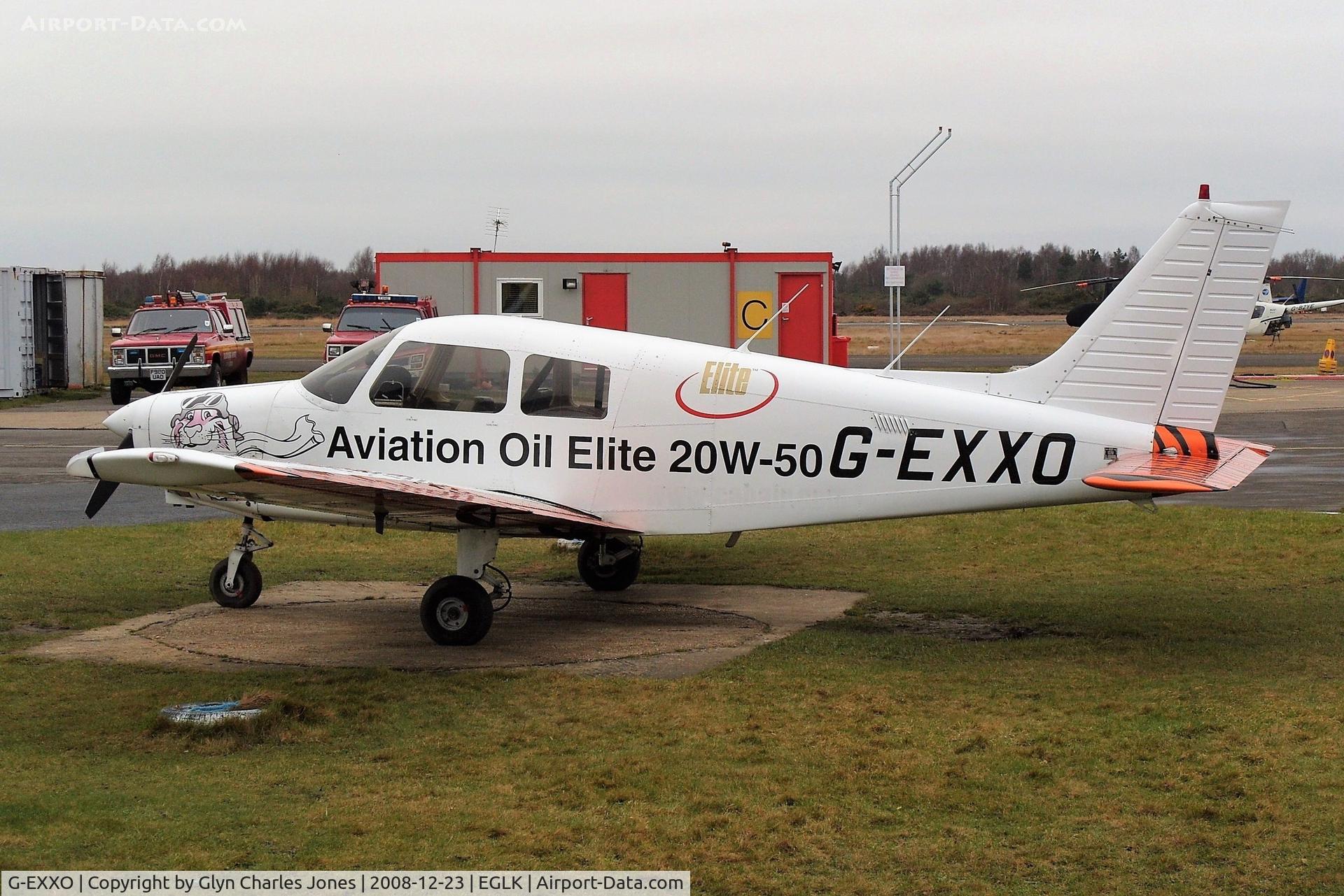 G-EXXO, 1989 Piper PA-28-161 Cadet C/N 2841210, Previously G-CBXP. 'Aviation Oil Elite 20W-50'. 'Flying Tiger'. Operated by Cabair.