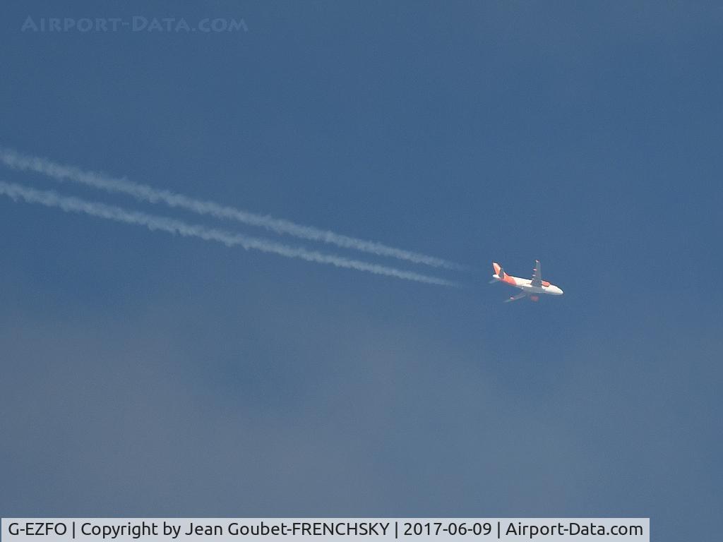G-EZFO, 2009 Airbus A319-111 C/N 4080, U26703 /EZY48WY Belfast BFS to Alicante ALC level 300 above Bordeaux