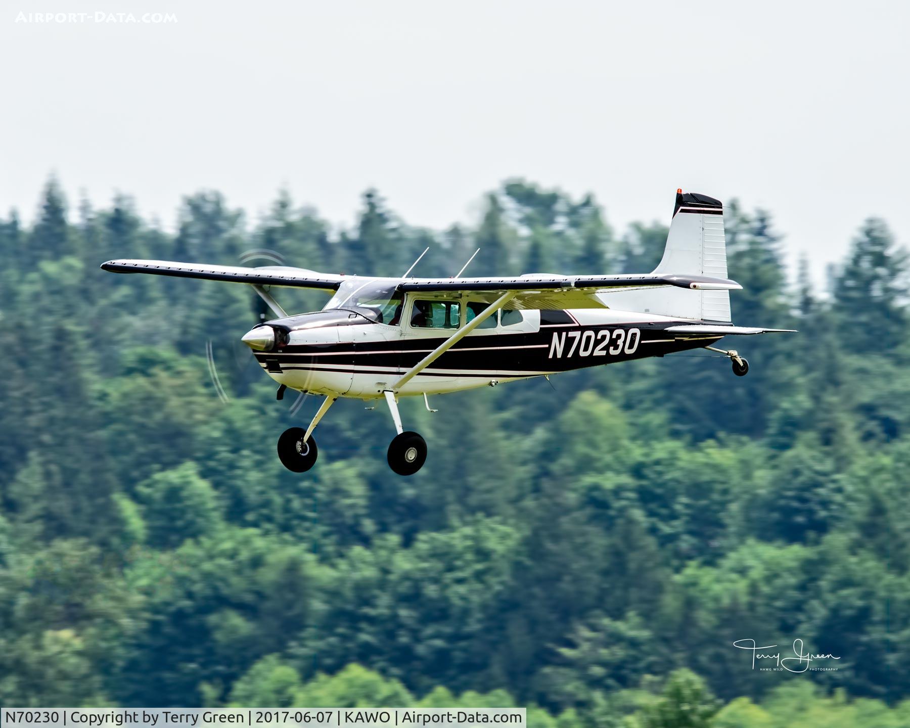 N70230, Cessna A185E Skywagon 185 C/N 18502072, KAWO