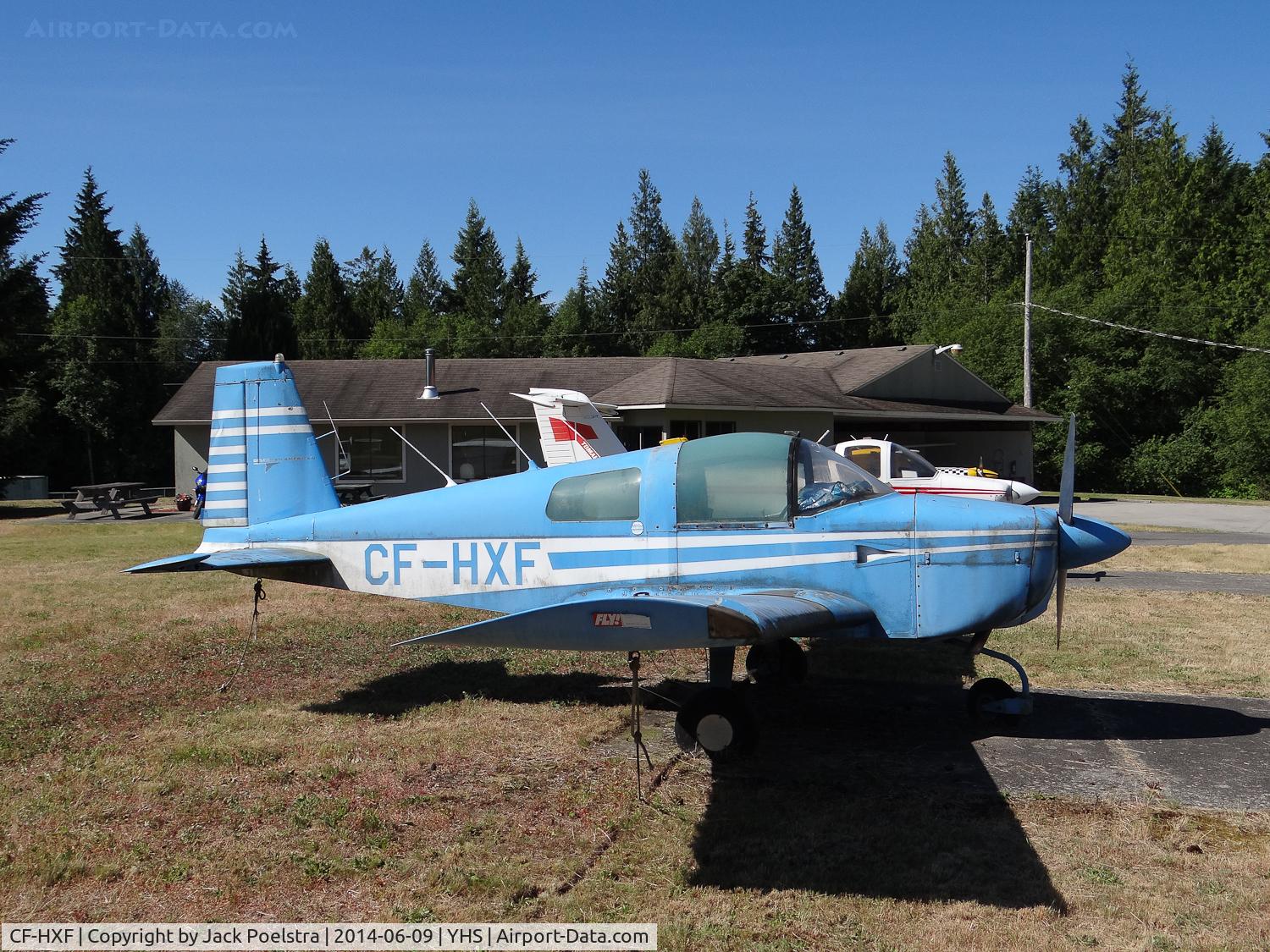 CF-HXF, 1973 American Aviation AA-1B C/N AA1B-0293, CF-HXF at Sechelt airport BC