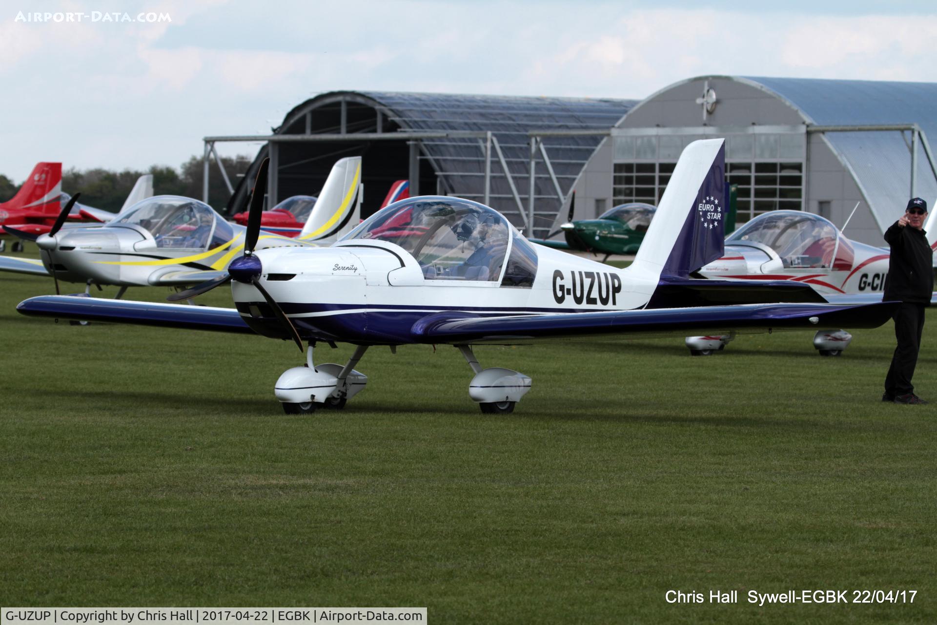 G-UZUP, 2006 Aerotechnik EV-97A Eurostar C/N PFA 315A-14528, at the EV-97 fly in. Sywell