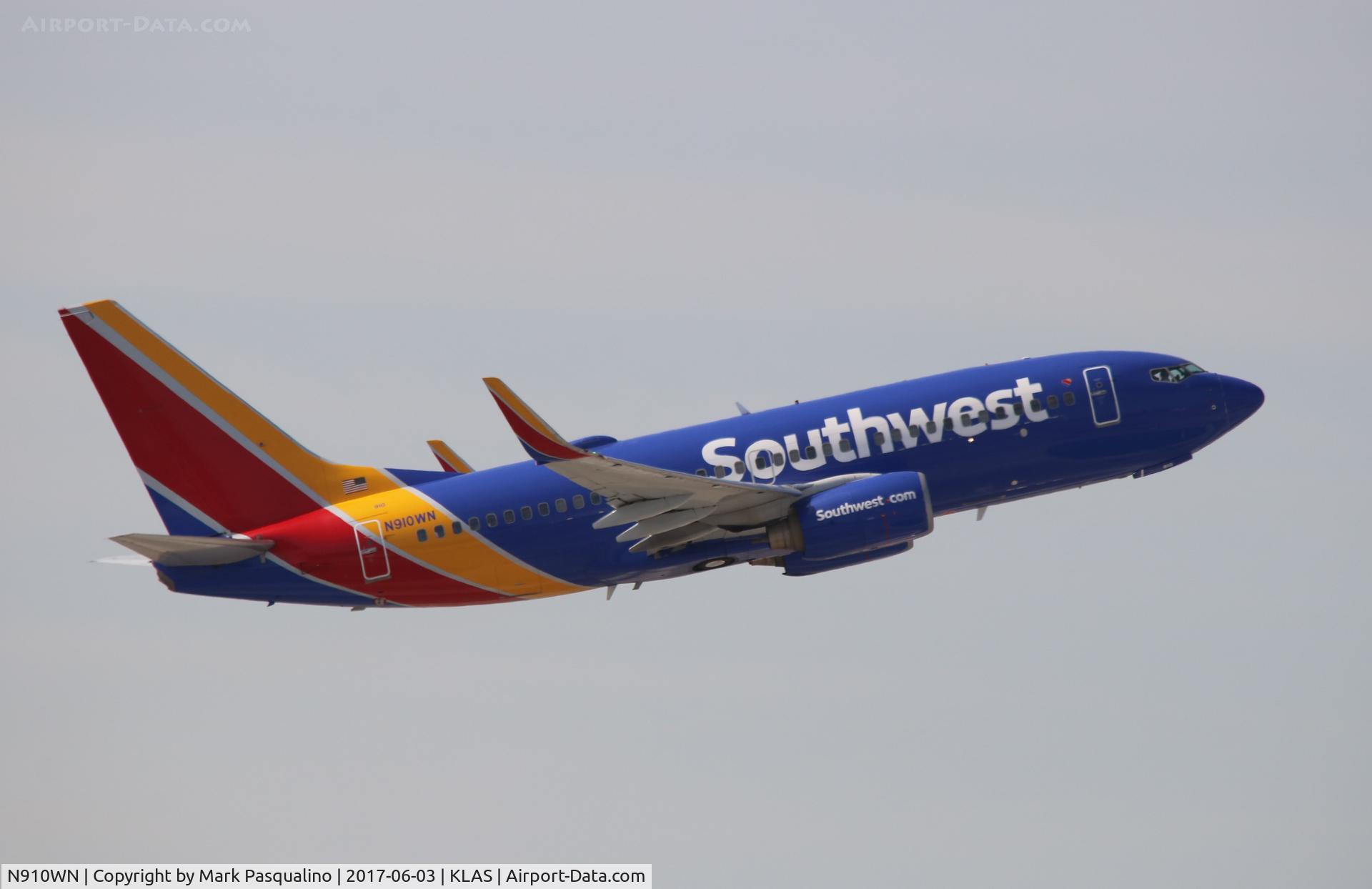 N910WN, 2008 Boeing 737-7H4 C/N 36618, Boeing 737-700