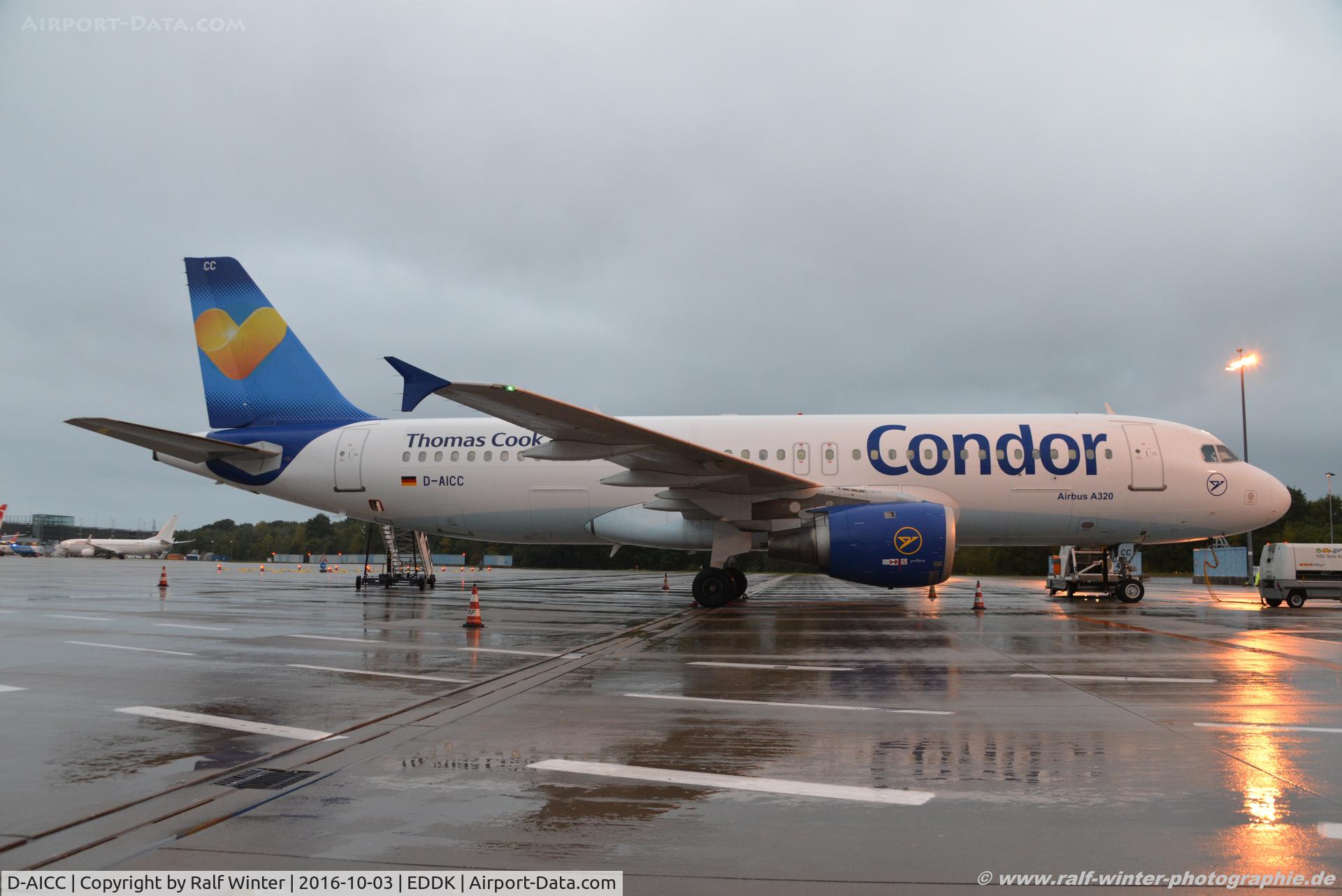 D-AICC, 1998 Airbus A320-212 C/N 0809, Airbus A320-212 - DE CFG Condor 'Thomas Cook' - 809 - D-AICC - 03.10.2016 - CGN