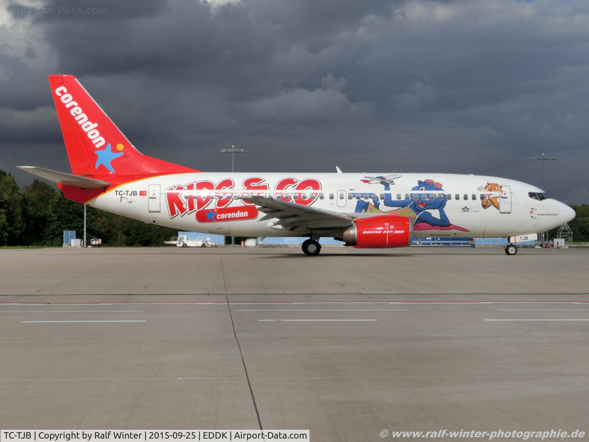 TC-TJB, 1997 Boeing 737-3Q8 C/N 27633/2878, Boeing 737-3Q8 - 7H CAI  Corendon Airlines 'Ayhan Saragoglu' 'Kids & Co.' - 27633 - TC-TJB - 25.09.2105 - CGN
