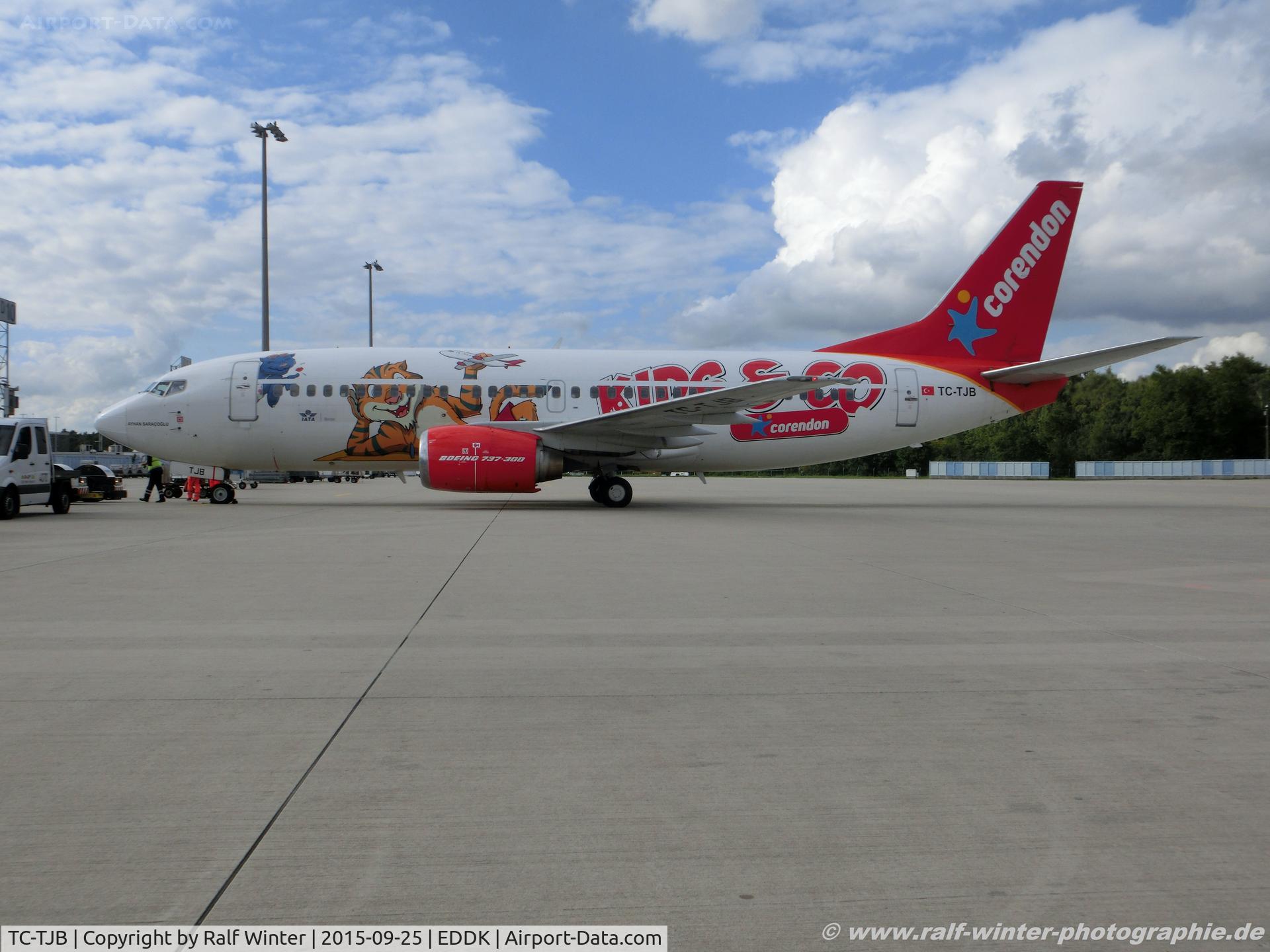 TC-TJB, 1997 Boeing 737-3Q8 C/N 27633/2878, Boeing 737-3Q8 - 7H CAI  Corendon Airlines 'Ayhan Saragoglu' 'Kids & Co.' - 27633 - TC-TJB - 25.09.2105 - CGN