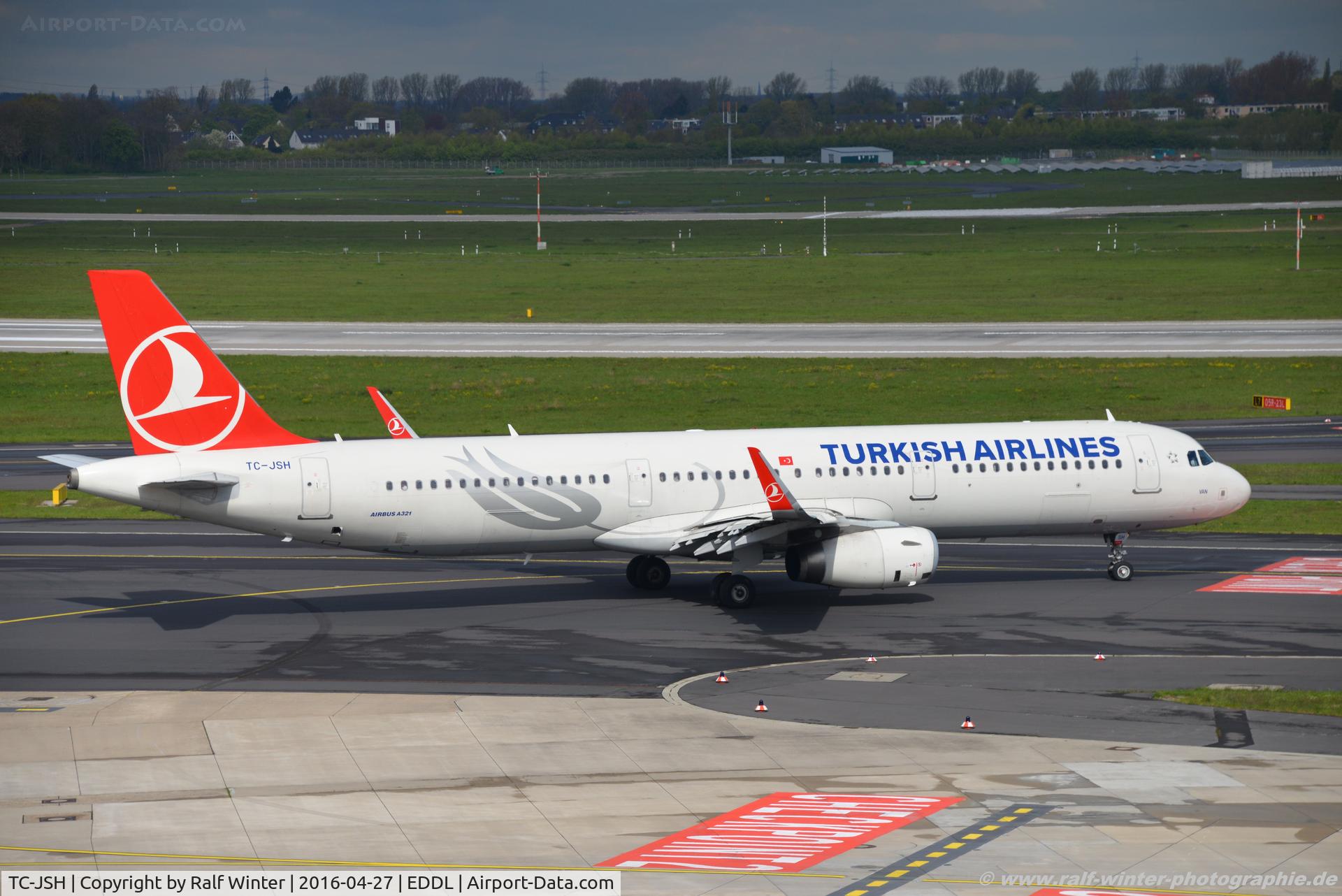 TC-JSH, 2013 Airbus A321-231 C/N 5546, Airbus A321-231 - TK THY Turkish Airlines 'Van' - 5546 - TC-JSH - 27.04.2016 - DUS