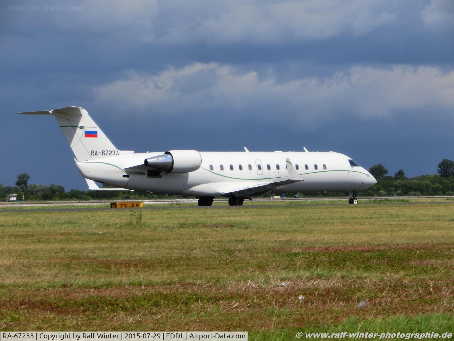 RA-67233, 2009 Bombardier Challenger 850 (CL-600-2B19) C/N 8105, Bombardier CL-600-2B19 Challenger 850 - TUL Tulpat Air - 8105 - RA-67233 - 29.07.2015 - DUS