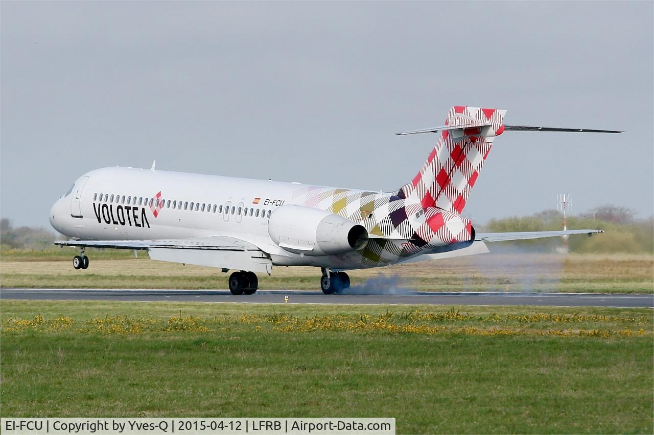 EI-FCU, 2005 Boeing 717-2BL C/N 55190, Boeing 717-2BL, Landing rwy 25L, Brest-Bretagne airport (LFRB-BES)