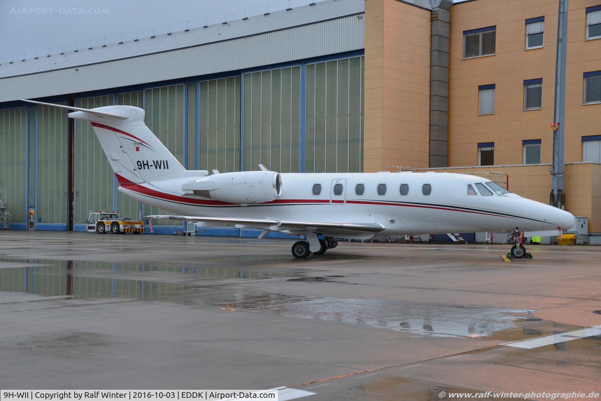 9H-WII, 1998 Cessna 650 Citation VII C/N 650-7090, Cessna 650 Citation 7 - LWG Luxwing Ltd - 650-7090 - 9H-WII - 03.10.2016 - CGN