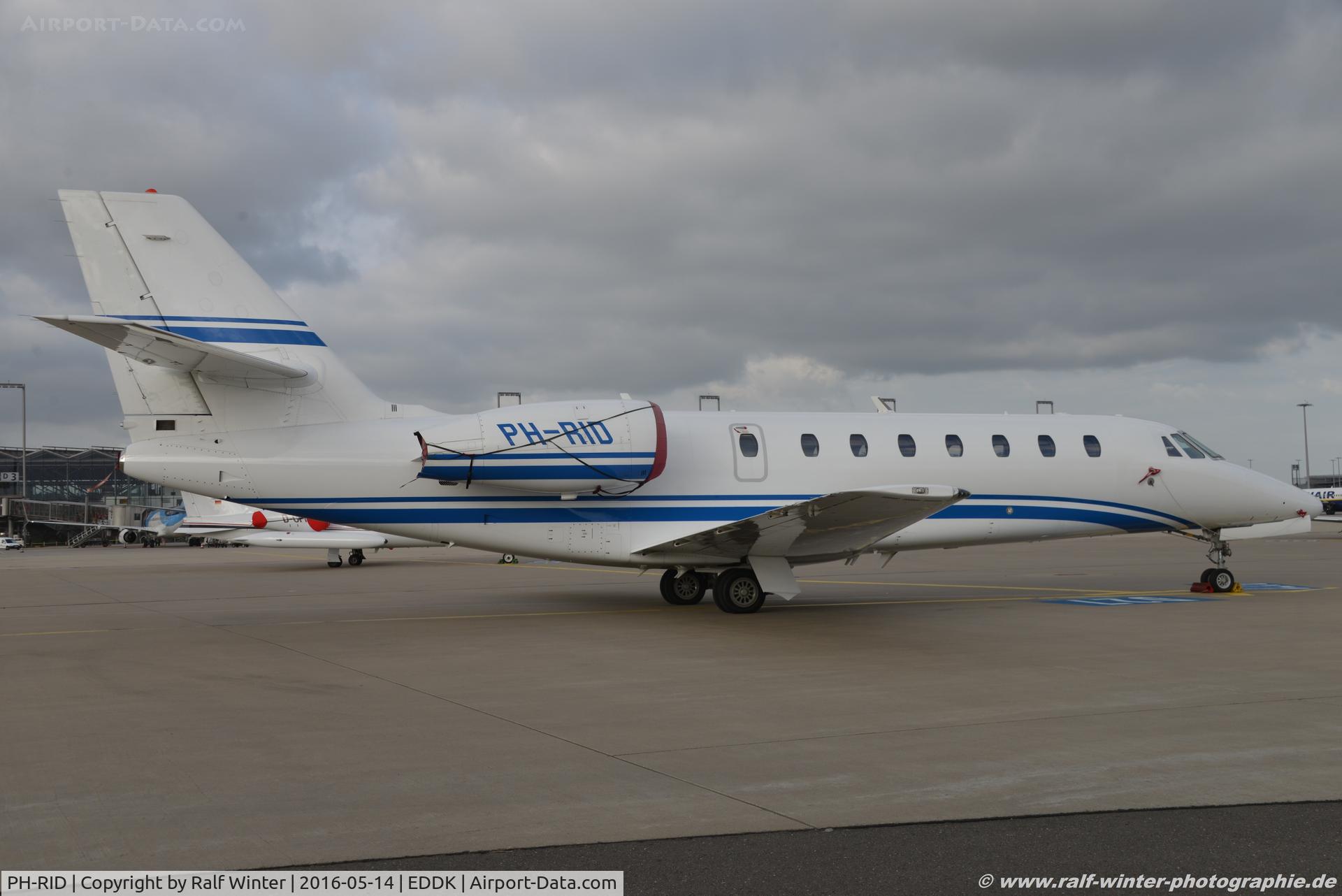 PH-RID, 2008 Cessna 680 Citation Sovereign C/N 680-0212, Cessna 680 Citation Sovereign - Cartier Europe BV - 680-0212 - PH-RID - 14.05.2016 - CGN