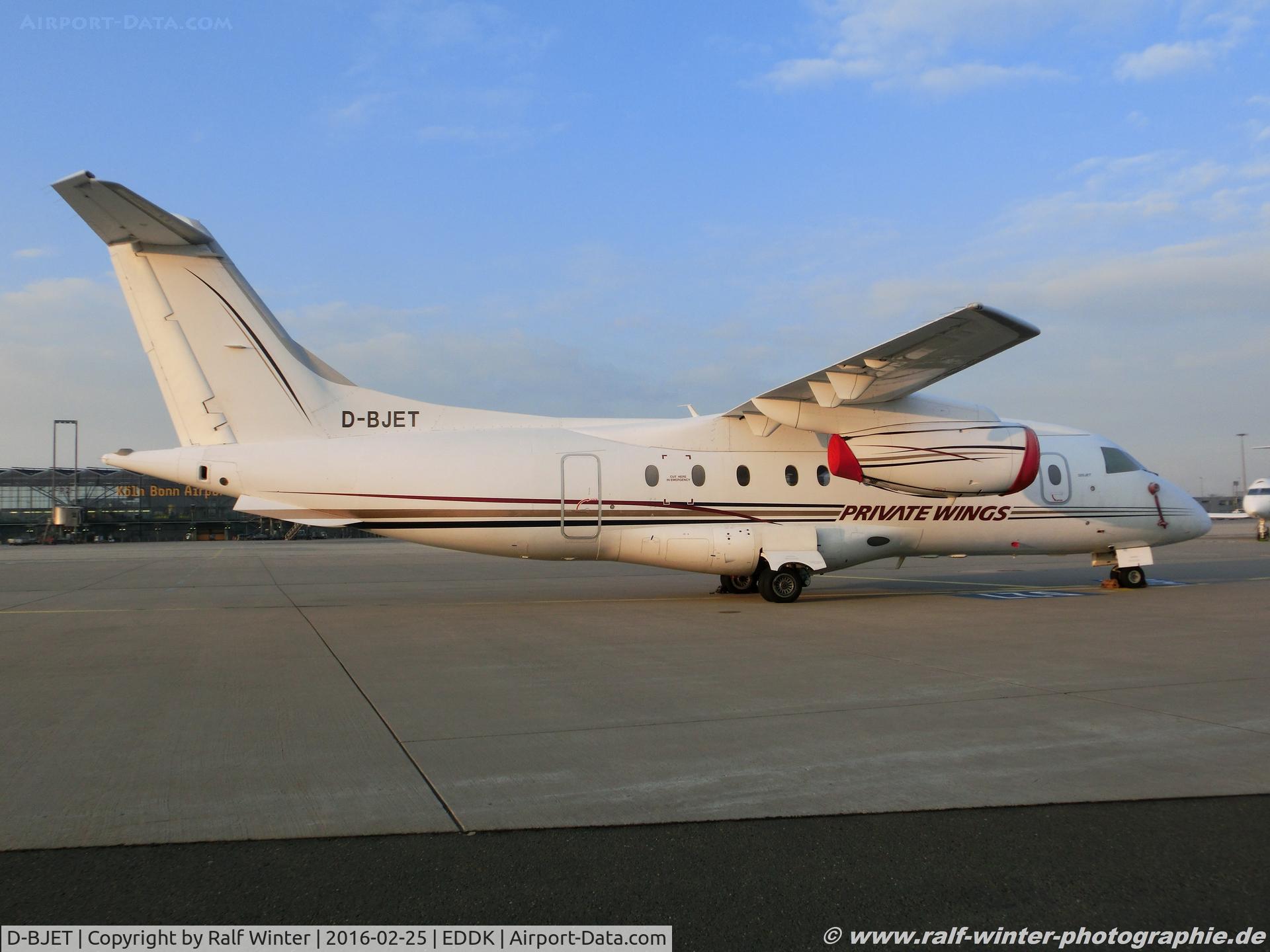 D-BJET, 1992 Dornier 328-110 C/N 3002, Dornier Do-328-310 JET - 8W PWF Private Wings - 3207 - D-BJET - 25.02.2016 - CGN