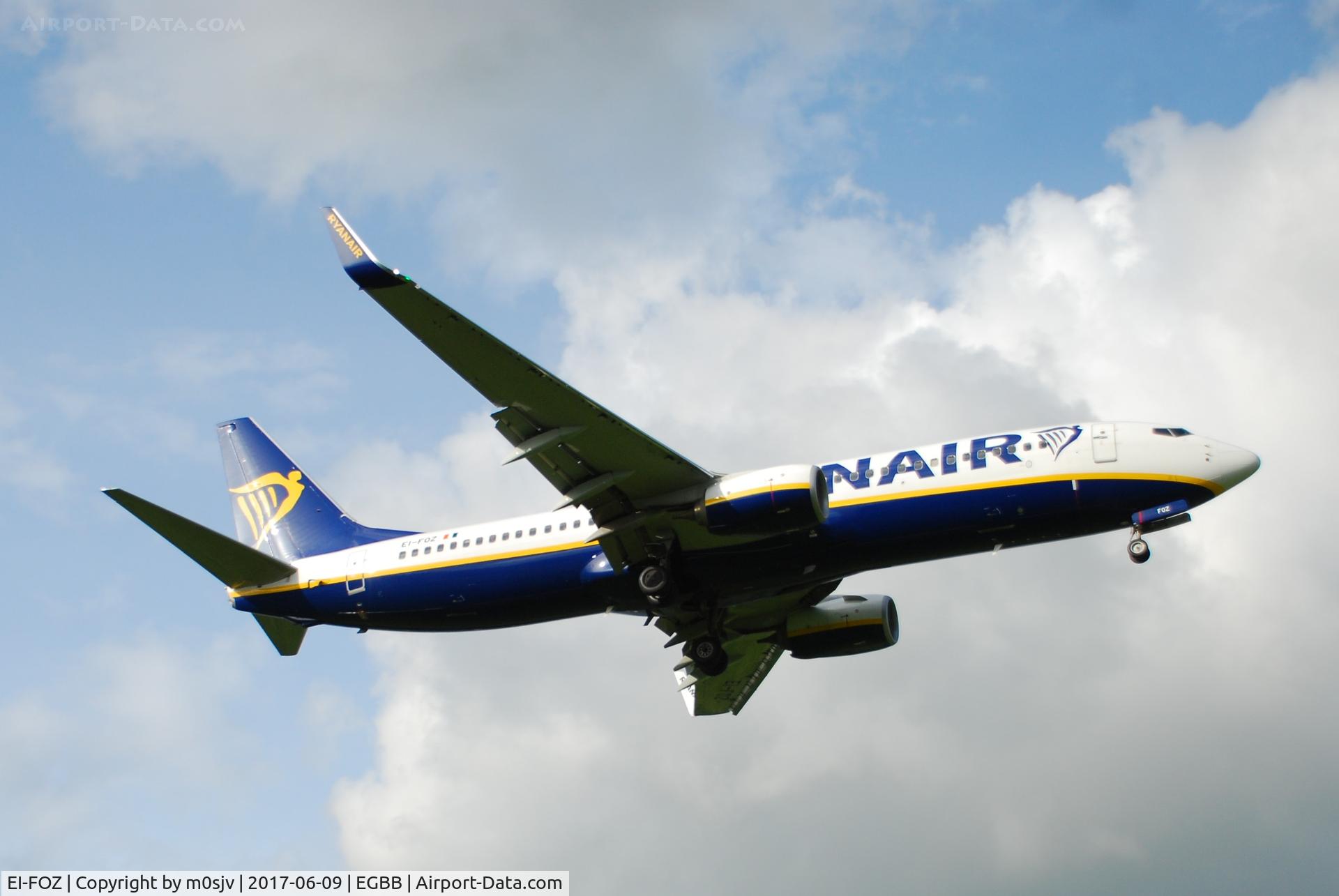 EI-FOZ, 2016 Boeing 737-8AS C/N 44731, From Sheldon Country Park