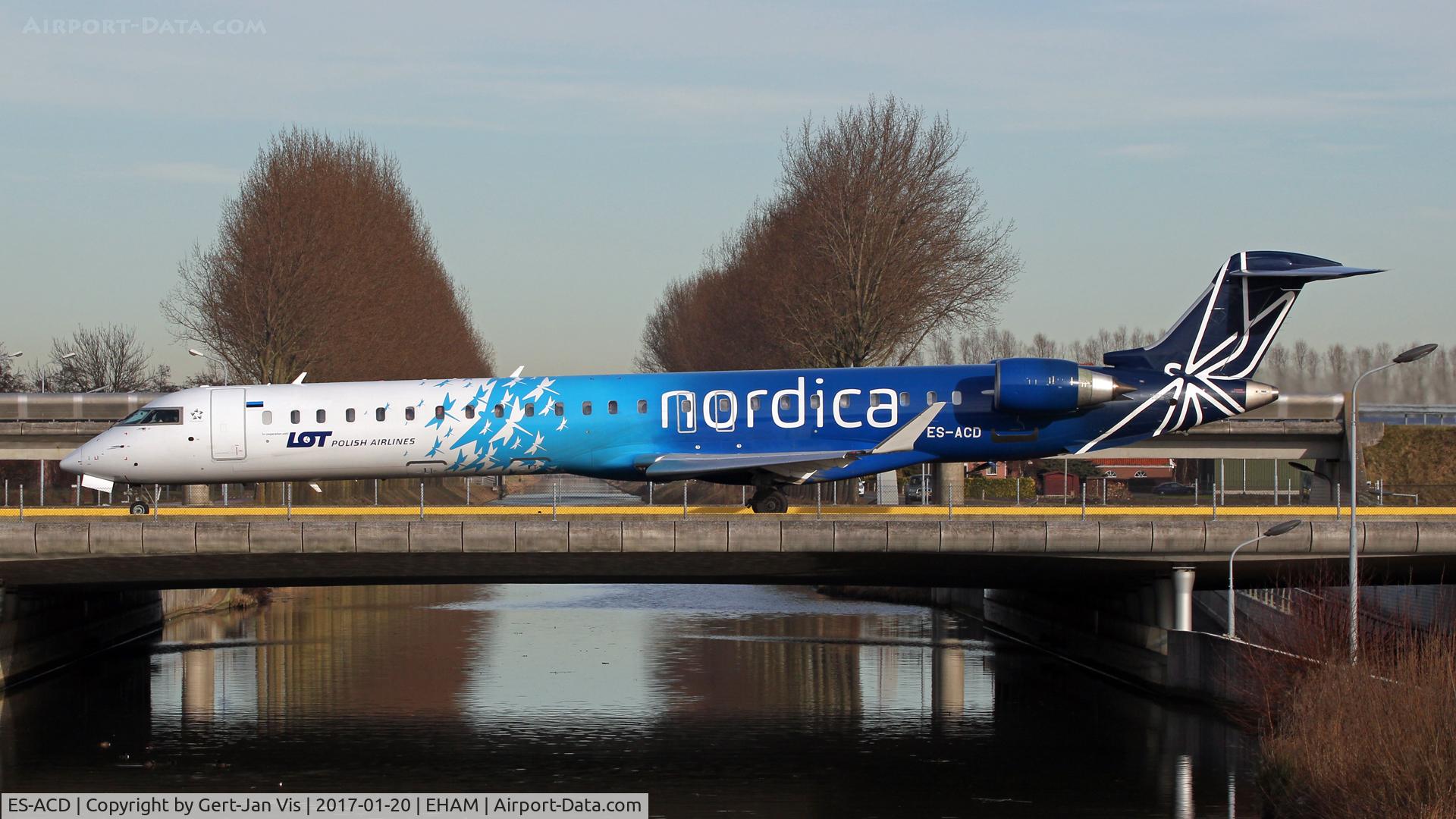 ES-ACD, 2011 Bombardier CRJ-900LR (CL-600-2D24) C/N 15276, on the bridge