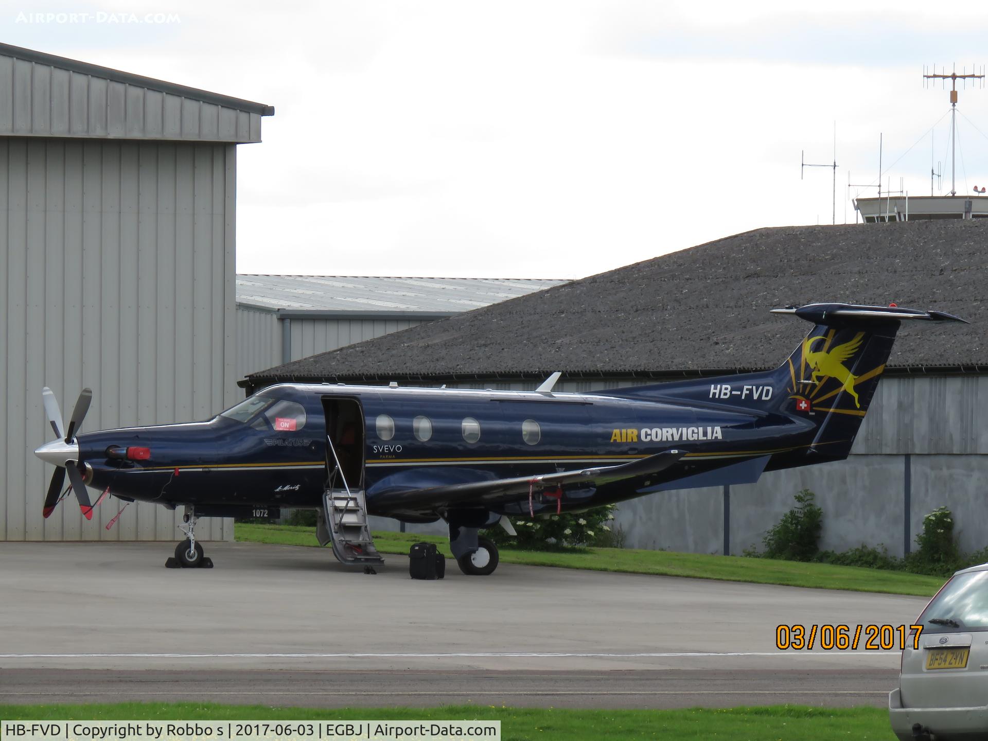 HB-FVD, 2008 Pilatus PC-12/47E C/N 1072, HB-FVD PC 12 seen at Staverton Airport .