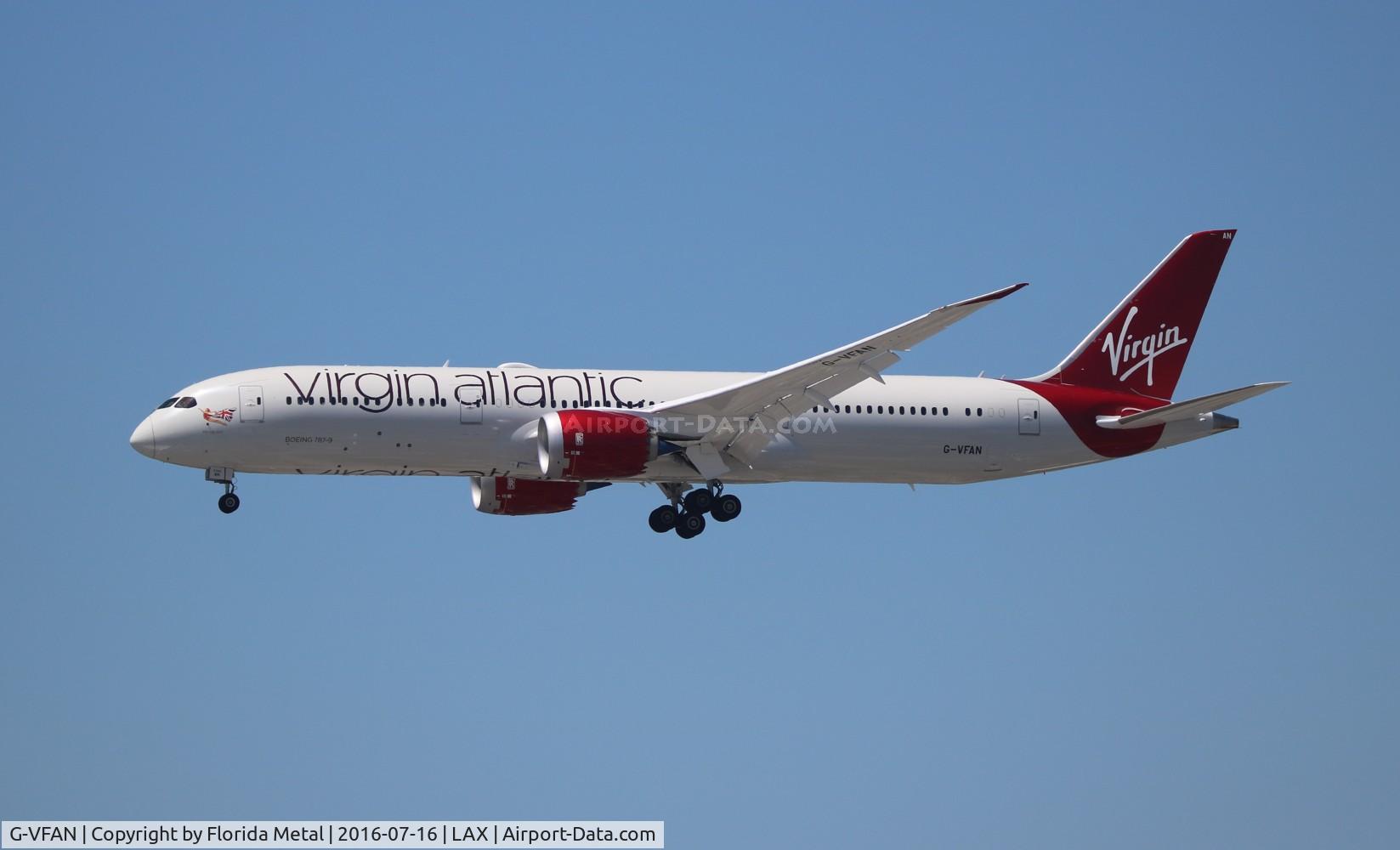 G-VFAN, 2016 Boeing 787-9 Dreamliner C/N 37977, Virgin