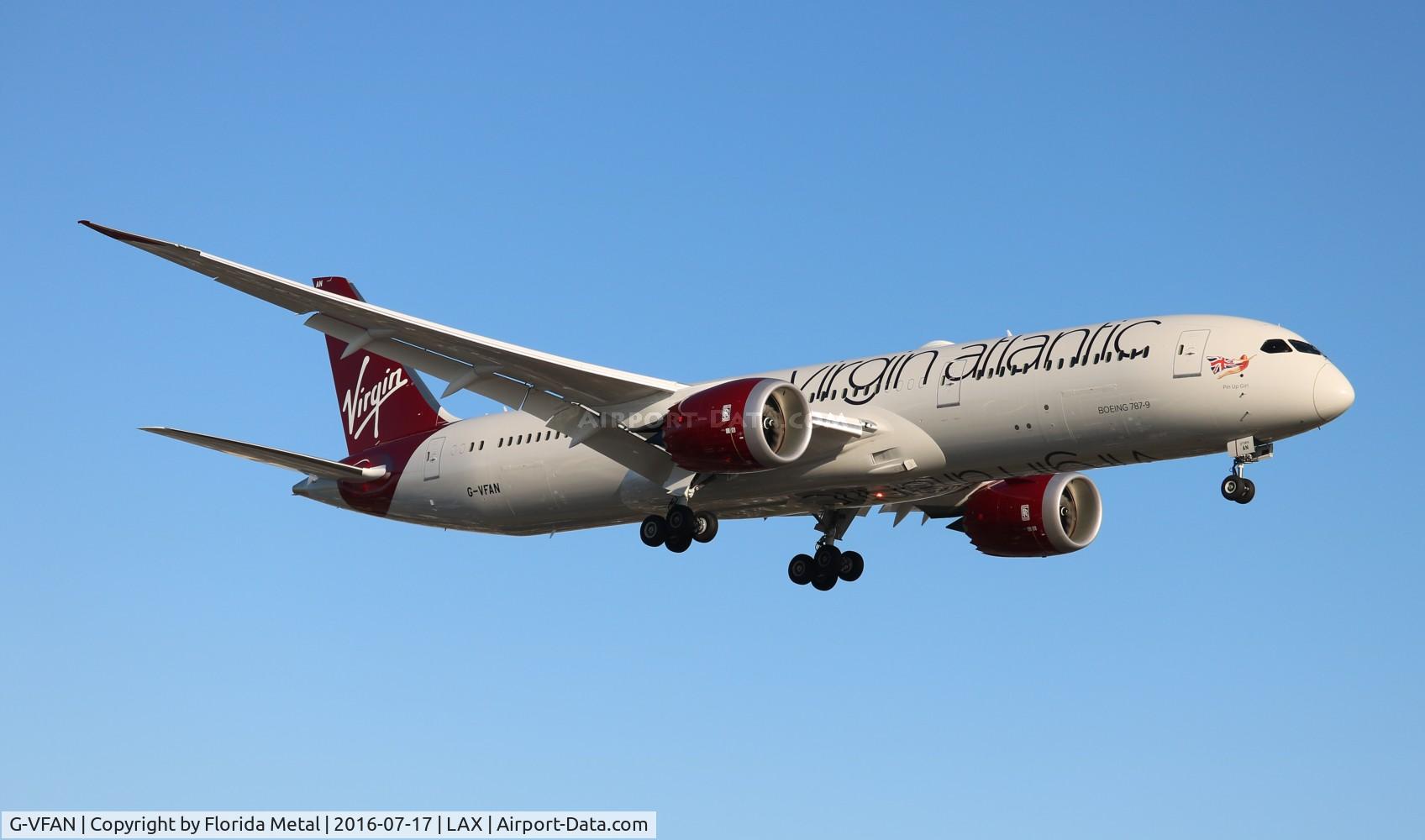 G-VFAN, 2016 Boeing 787-9 Dreamliner C/N 37977, Virgin