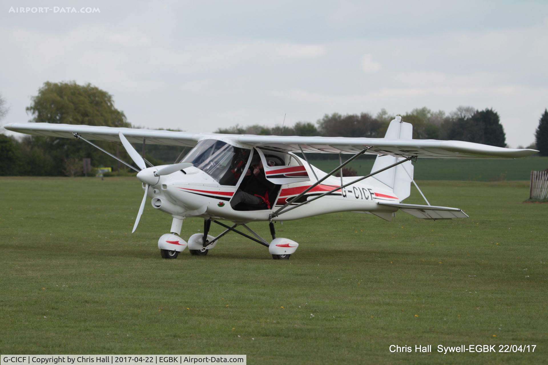 G-CICF, 2013 Comco Ikarus C42 FB80 Bravo C/N 1305-7260, at Sywell