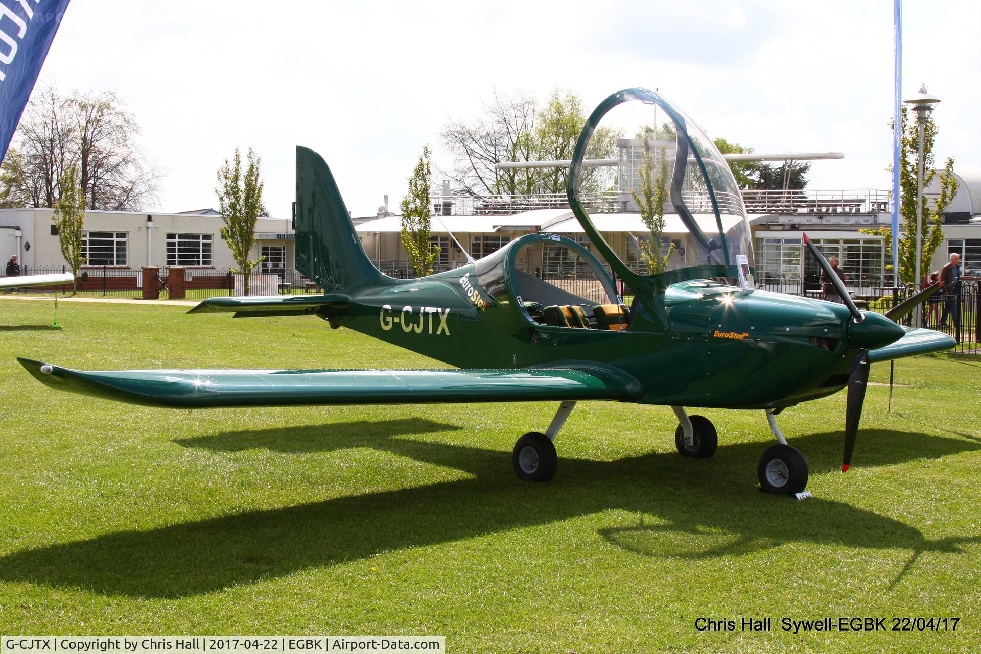 G-CJTX, 2016 Evektor EV-97 Eurostar SL C/N 2016-4238, at the EV-97 fly in. Sywell