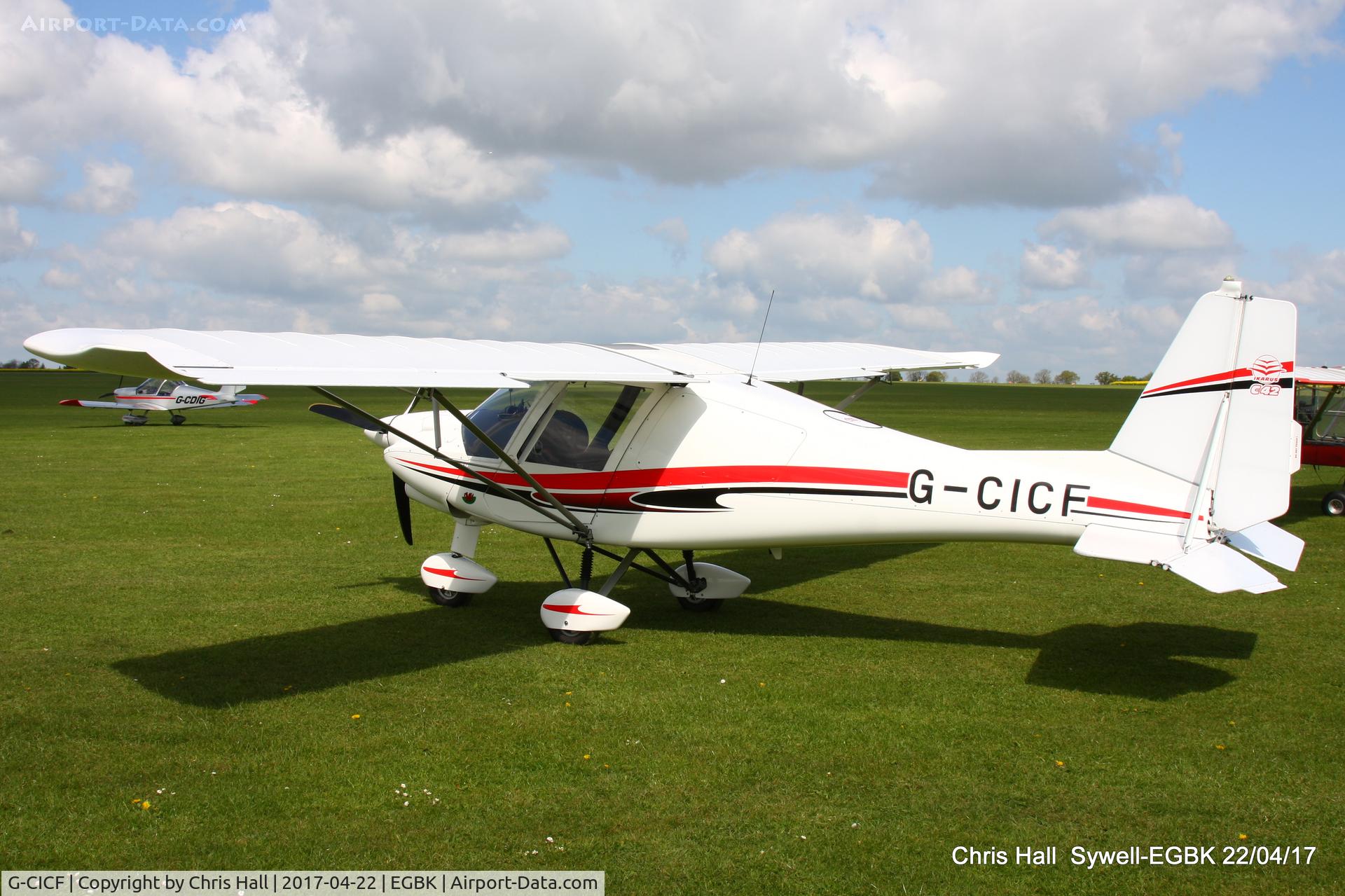 G-CICF, 2013 Comco Ikarus C42 FB80 Bravo C/N 1305-7260, at Sywell