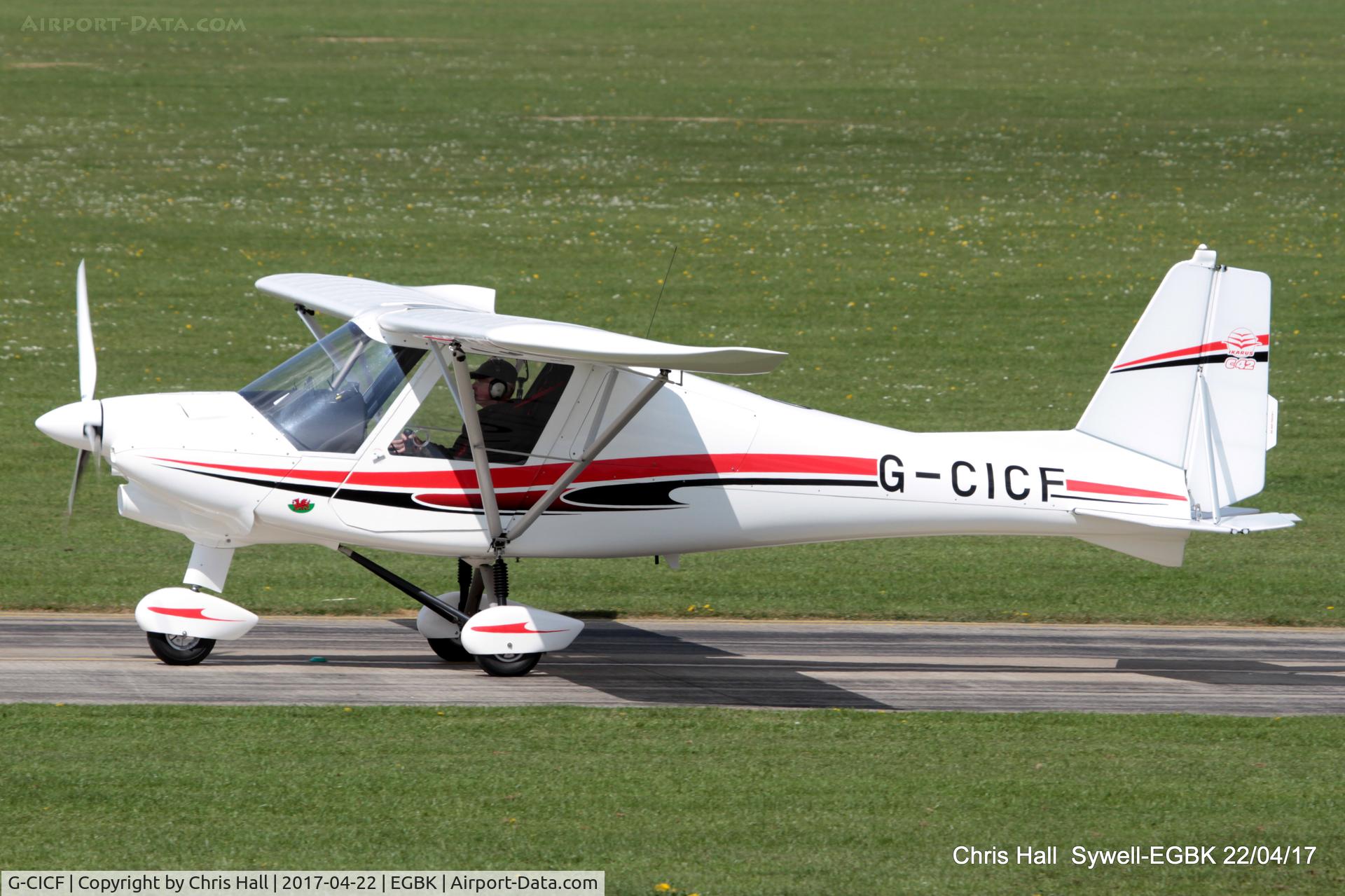 G-CICF, 2013 Comco Ikarus C42 FB80 Bravo C/N 1305-7260, at Sywell