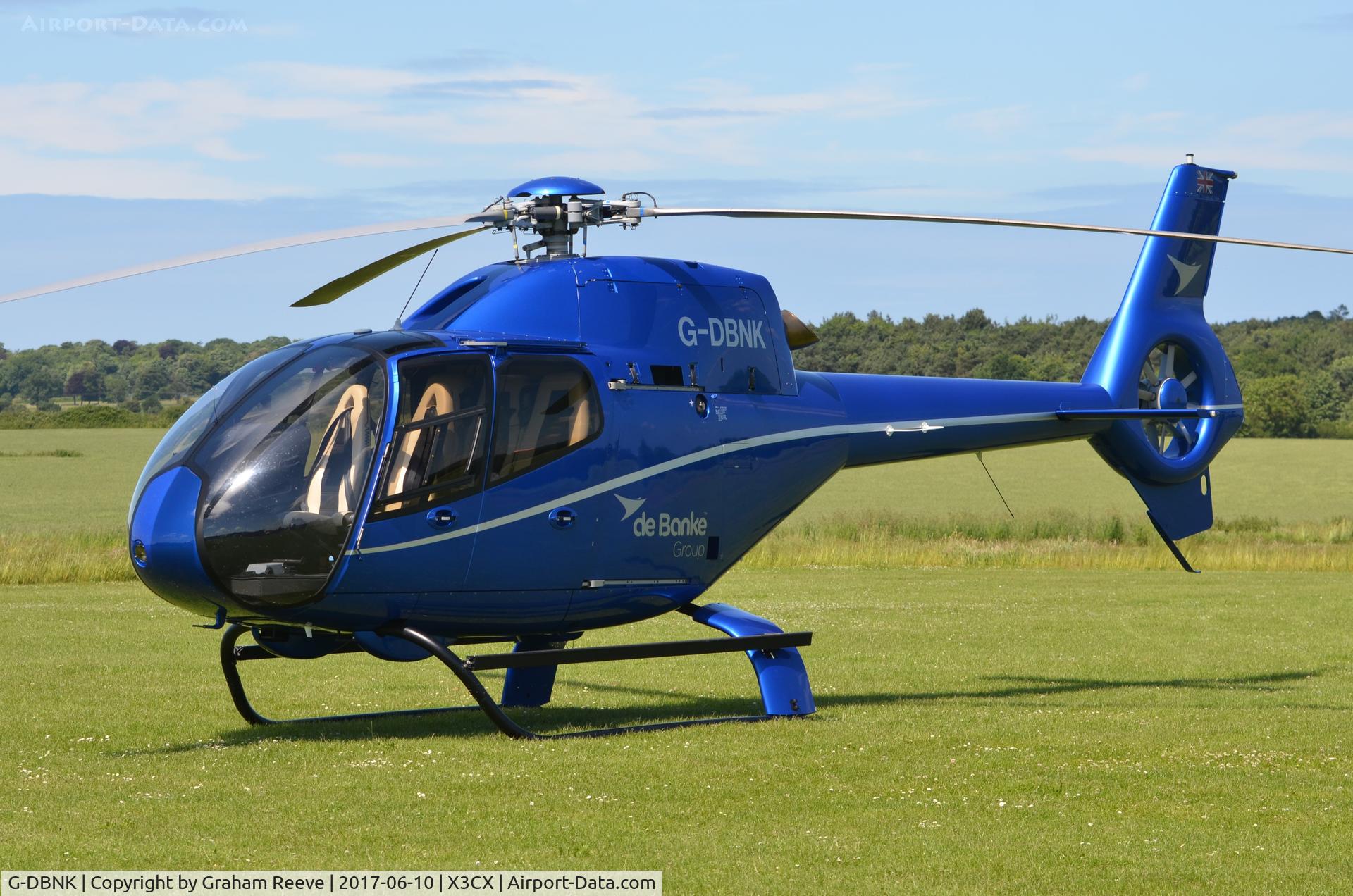 G-DBNK, 2012 Eurocopter EC-120B Colibri C/N 1673, Parked at Northrepps.