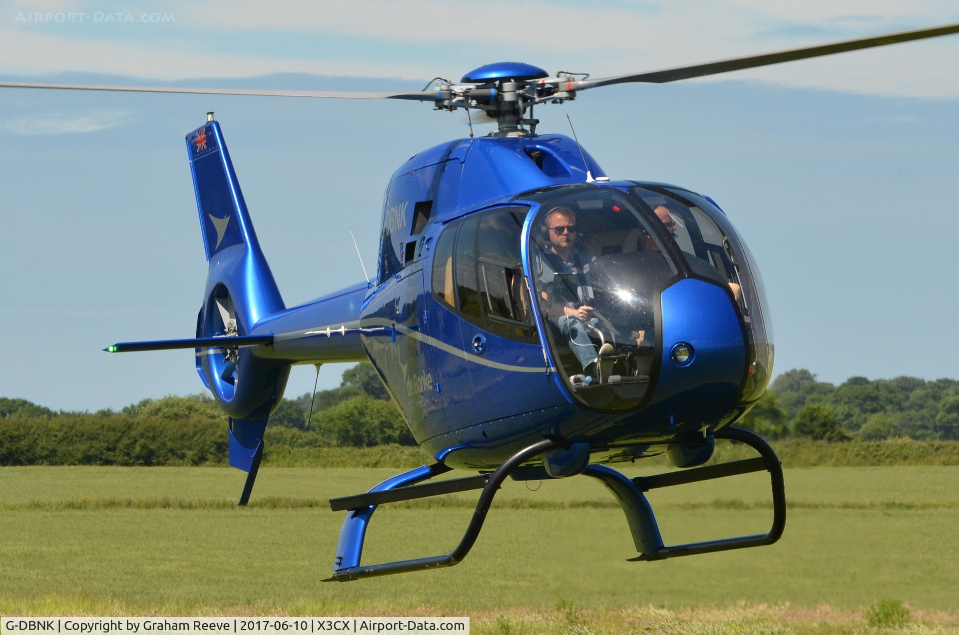 G-DBNK, 2012 Eurocopter EC-120B Colibri C/N 1673, Landing at Northrepps.