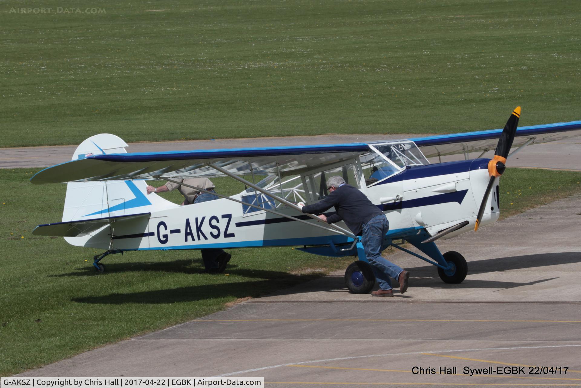 G-AKSZ, 1945 Taylorcraft J Auster 5 C/N 1503, at Sywell