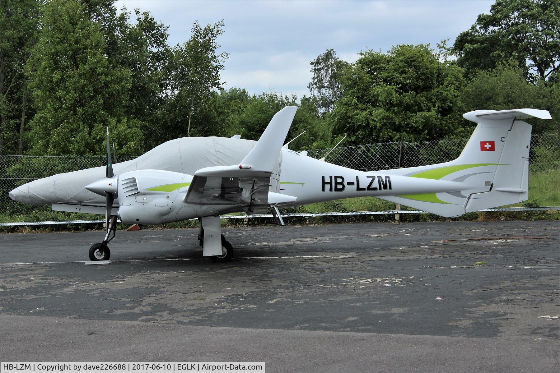 HB-LZM, 2010 Diamond DA-42NG Twin Star C/N 42.N013, HB LZM - tucked up for the night at Blackbushe BBS