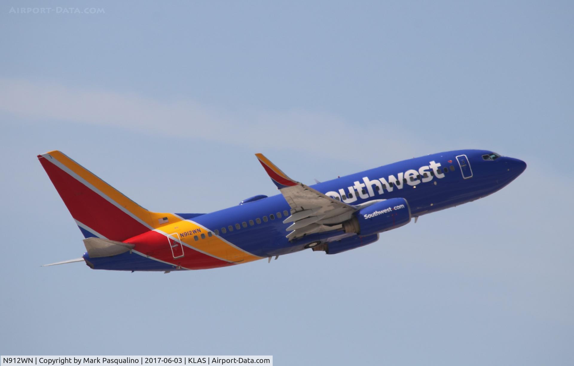 N912WN, 2008 Boeing 737-7H4 C/N 36621, Boeing 737-700