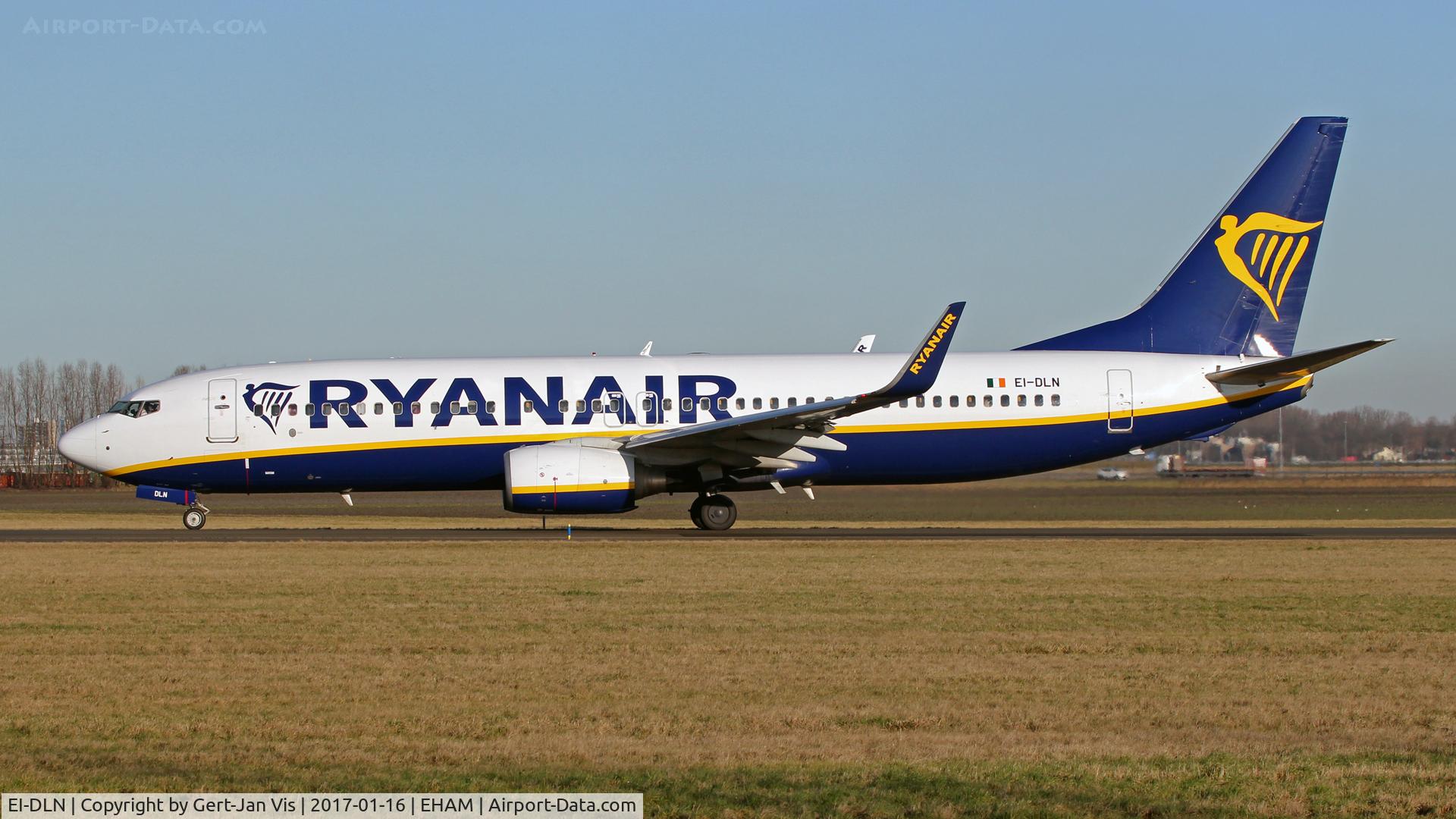 EI-DLN, 2006 Boeing 737-8AS C/N 33595, Ryanair at AMS