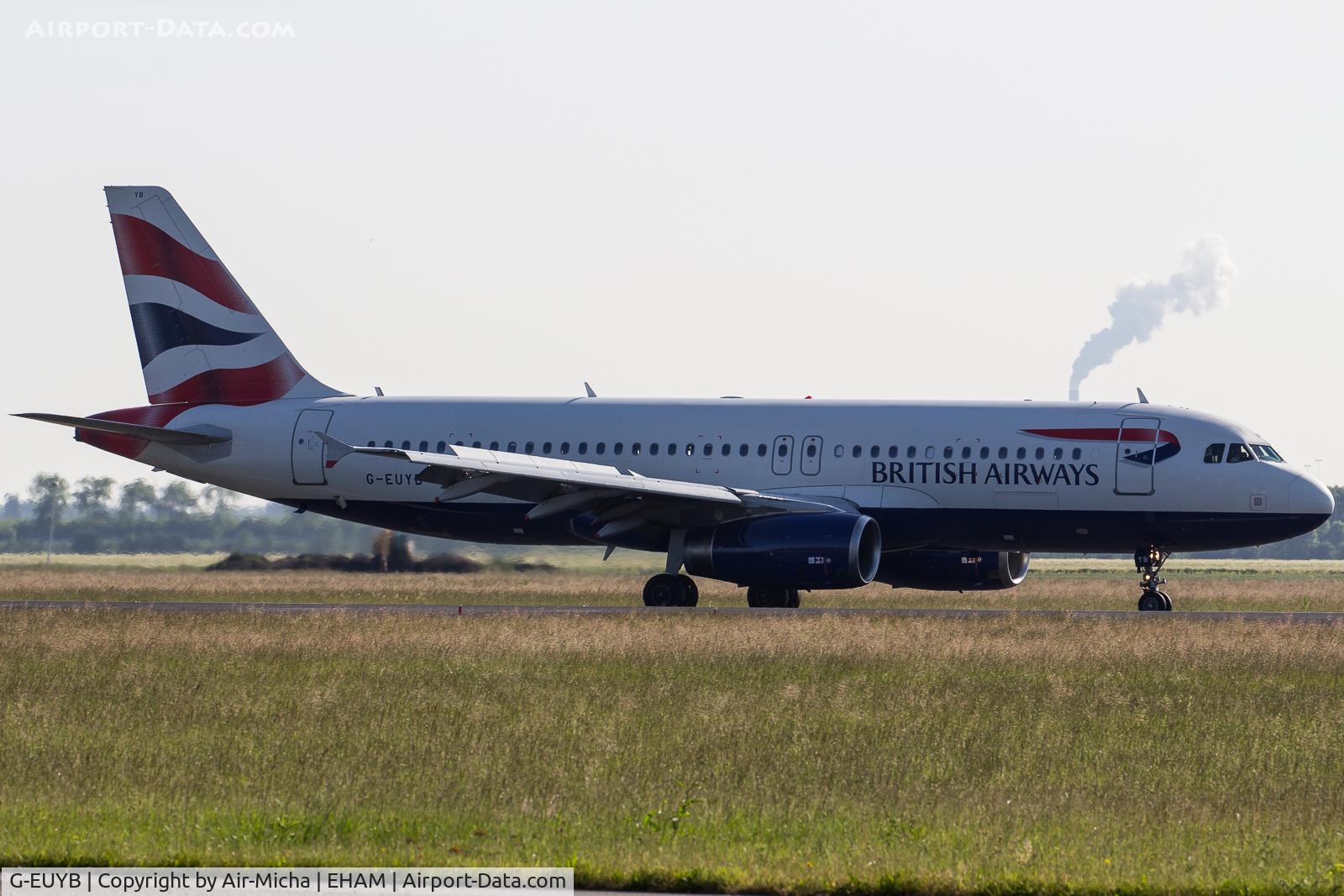 G-EUYB, 2008 Airbus A320-232 C/N 3703, British Airways