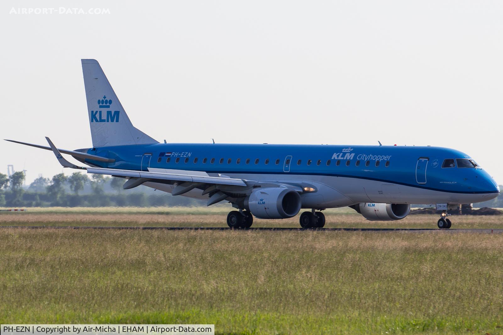 PH-EZN, 2010 Embraer 190LR (ERJ-190-100LR) C/N 19000342, KLM Cityhopper