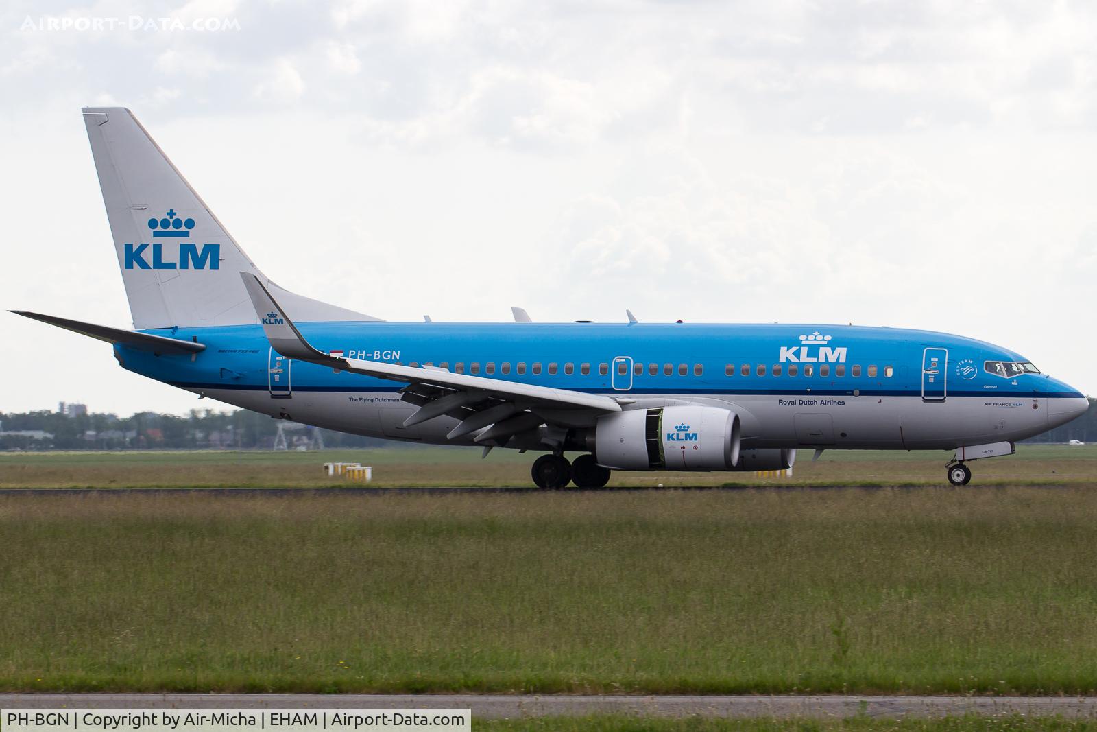 PH-BGN, 2011 Boeing 737-7K2 C/N 38125, KLM Royal Dutch Airlines
