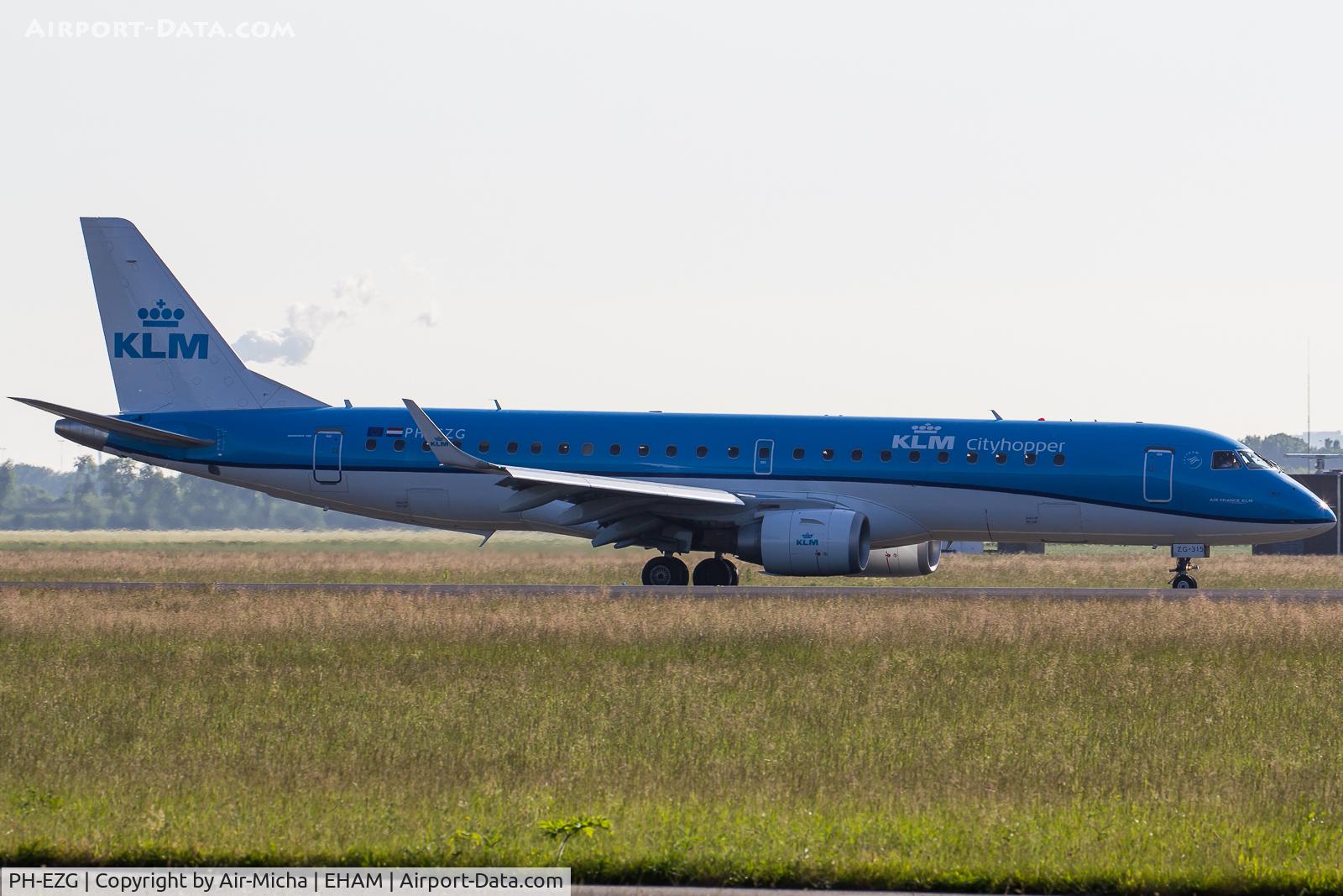 PH-EZG, 2009 Embraer 190LR (ERJ-190-100LR) C/N 19000315, KLM Cityhopper