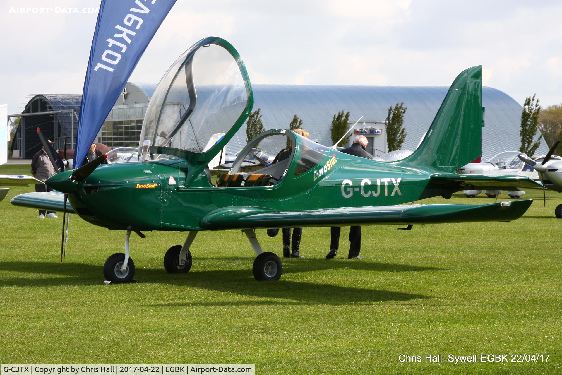G-CJTX, 2016 Evektor EV-97 Eurostar SL C/N 2016-4238, at the EV-97 fly in. Sywell